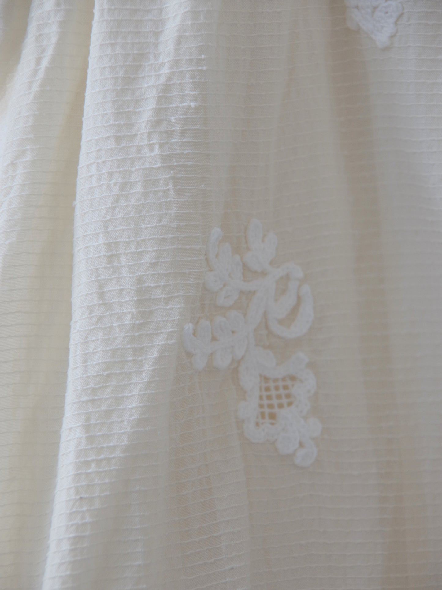 antique chain embroidery ギャザーパンツ | qiri