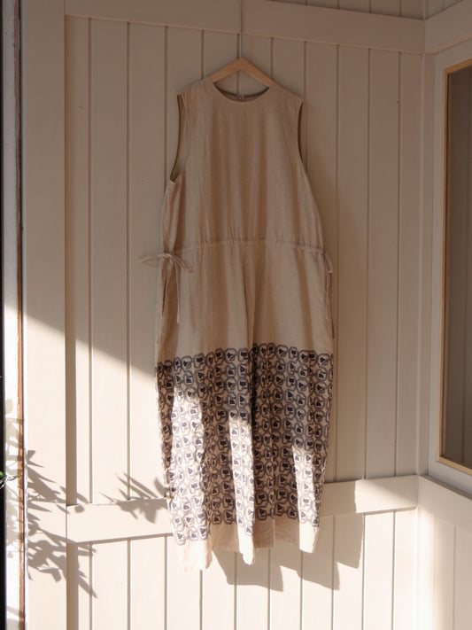 turn flower embroidery オールインワン | qiri