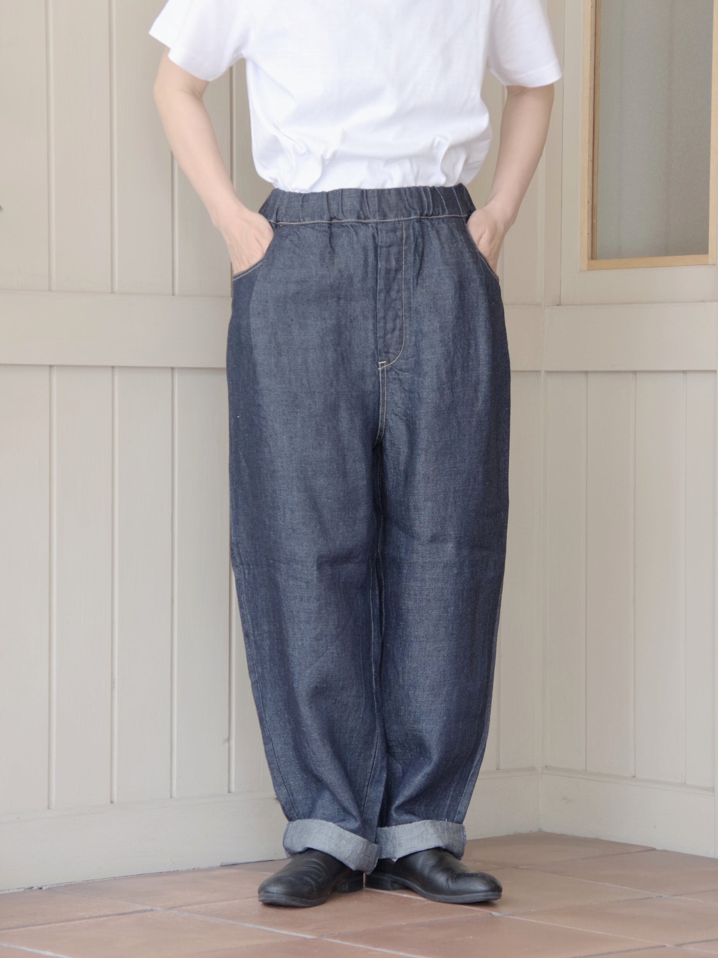 リネンデニムパンツ | Hands of creation