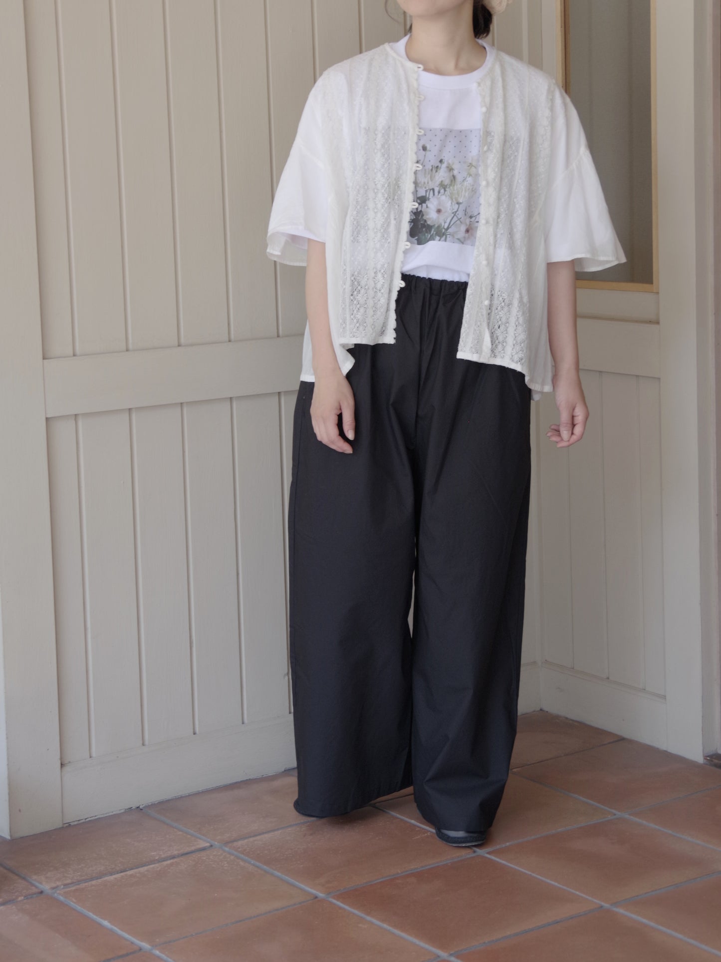 シンプルワイドパンツ 2｜potandtea
