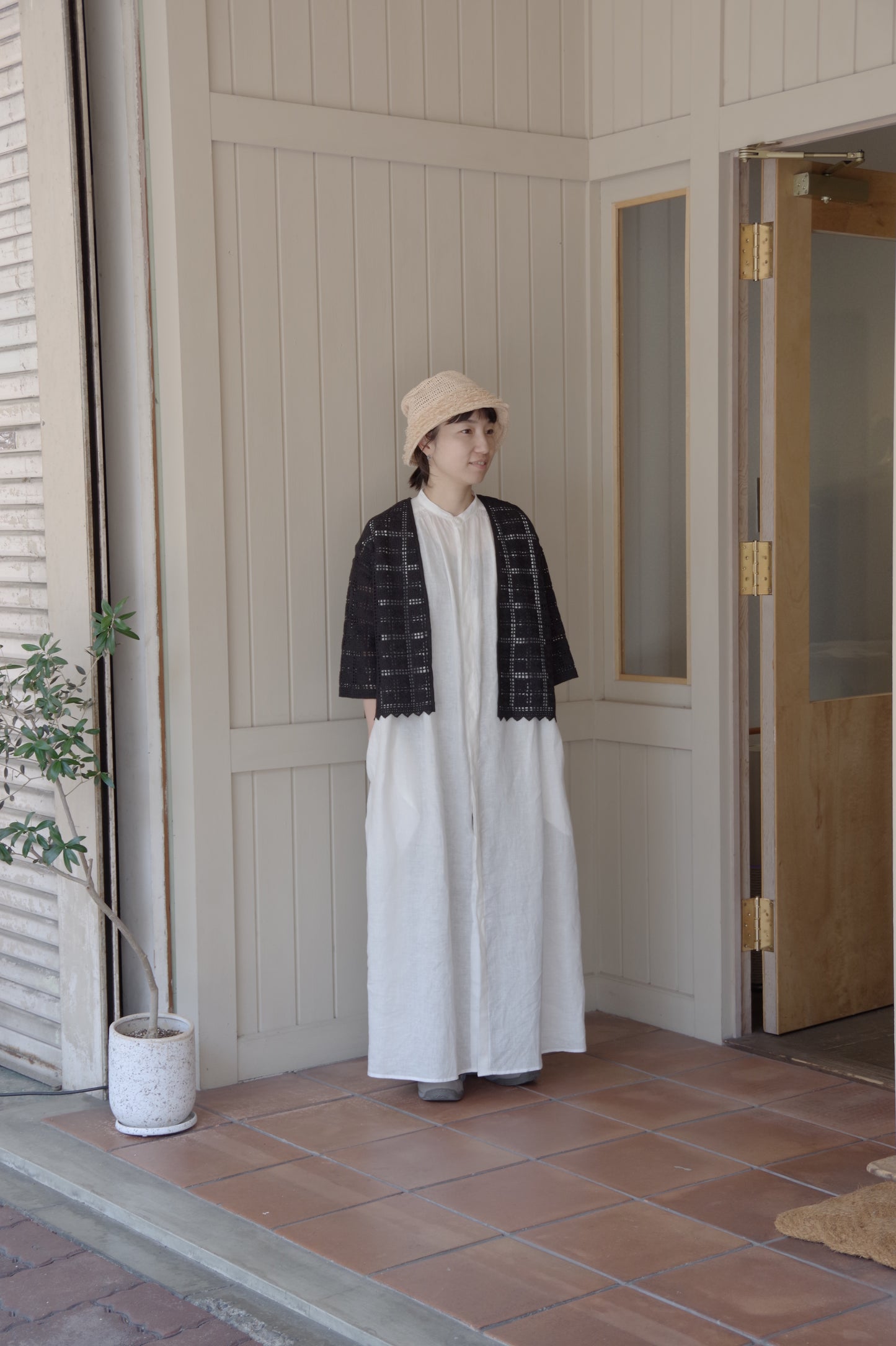 Cotton Lace haori ブラウス | yuni