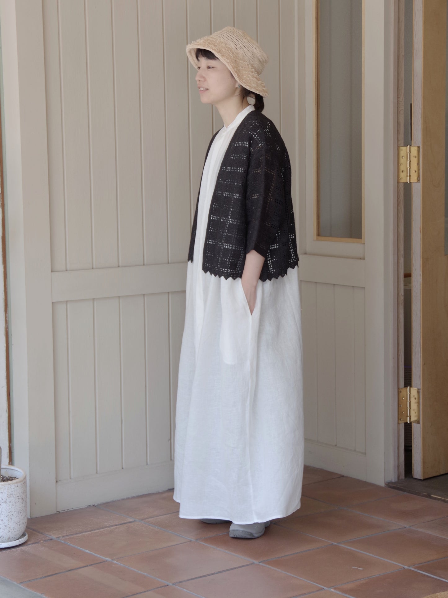 Cotton Lace haori ブラウス | yuni