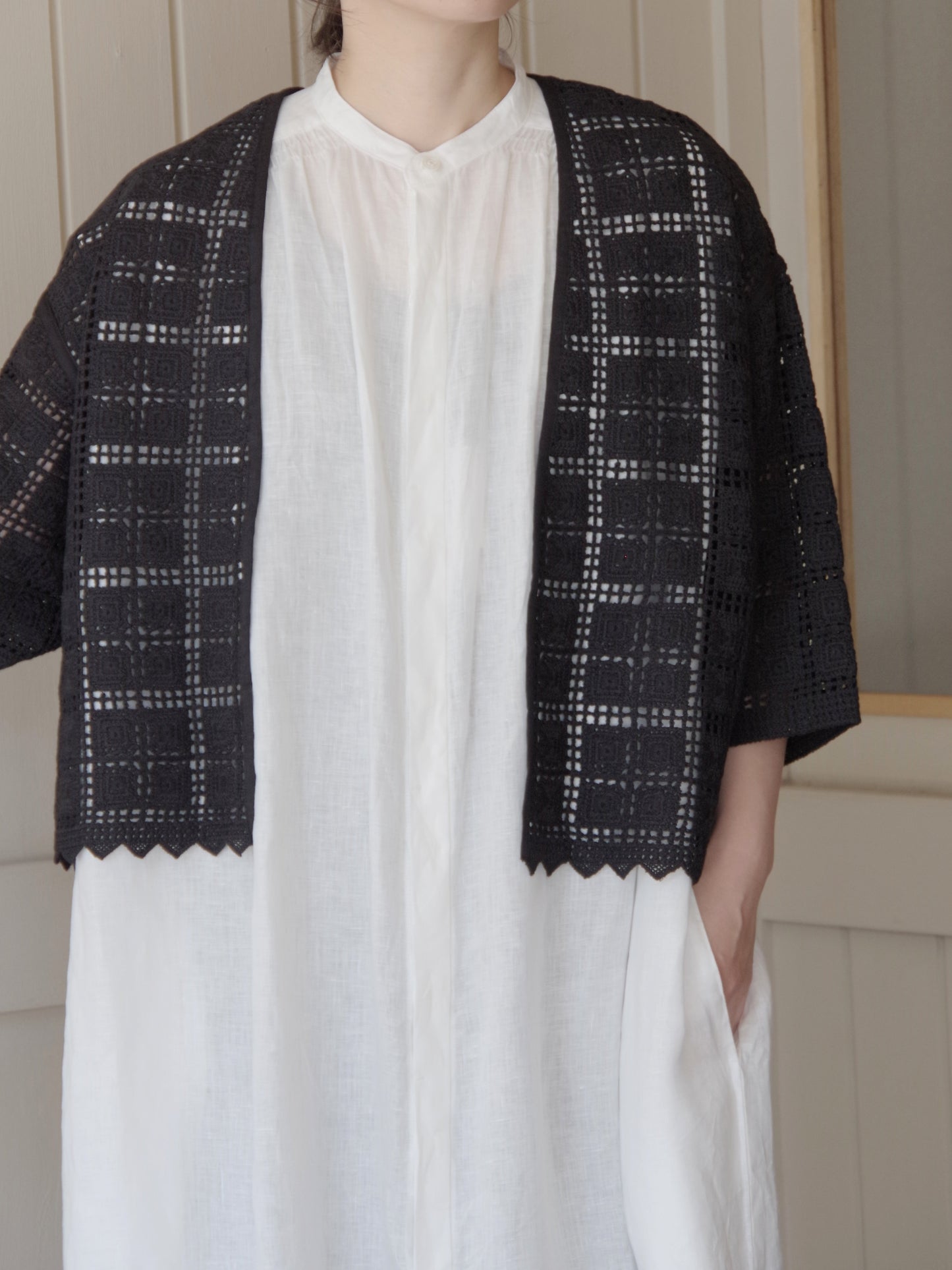 Cotton Lace haori ブラウス | yuni