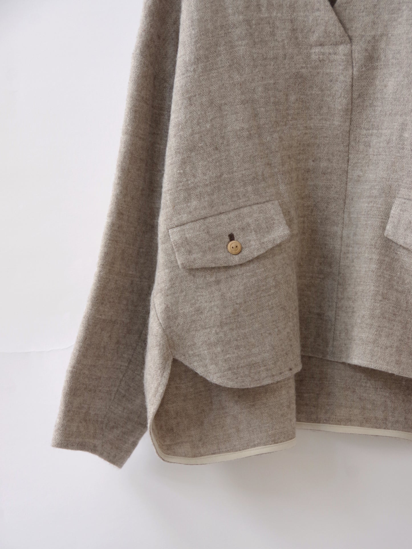 shetland wool linen smock | atelier naruse