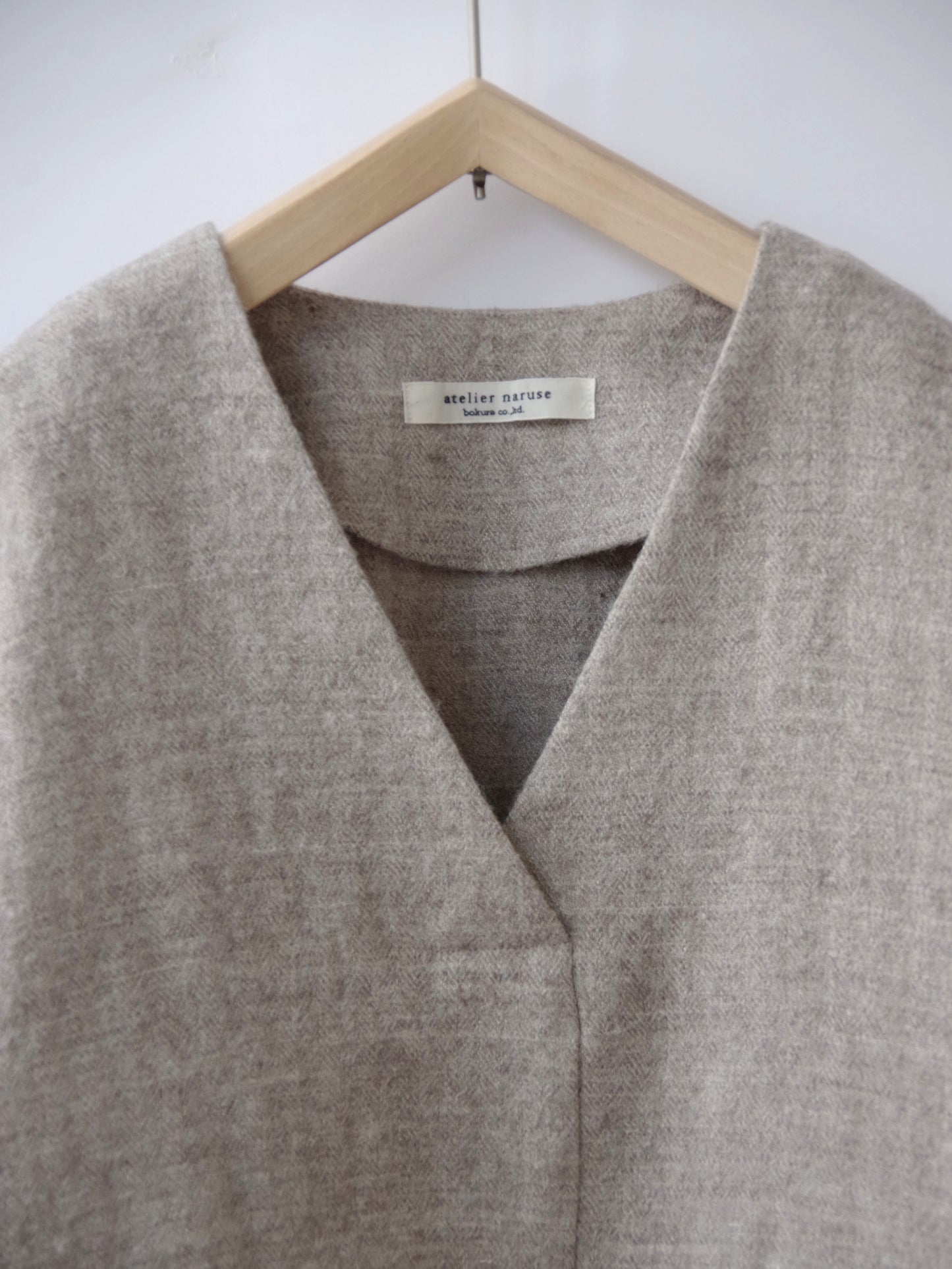 shetland wool linen smock | atelier naruse