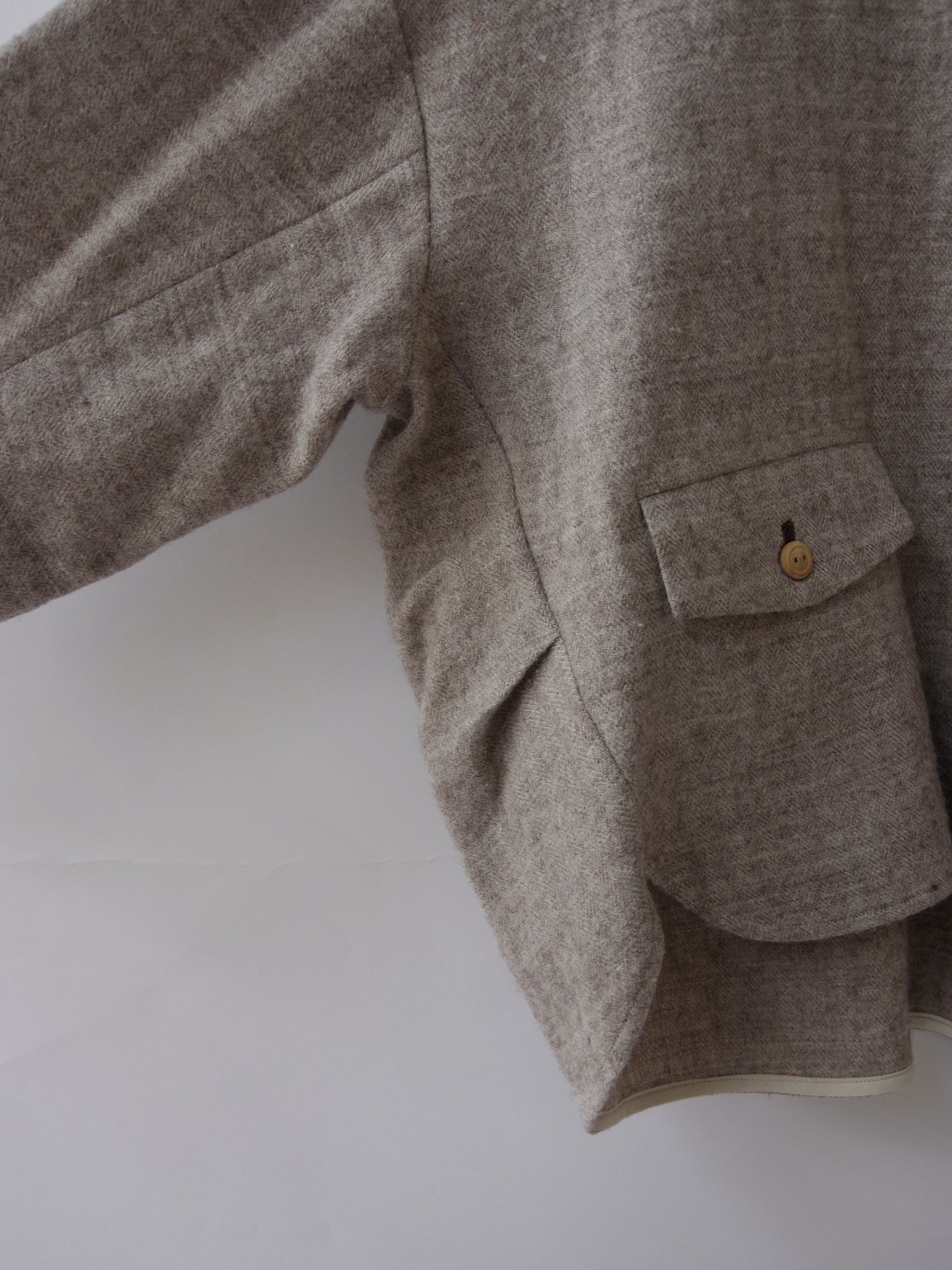 shetland wool linen smock | atelier naruse