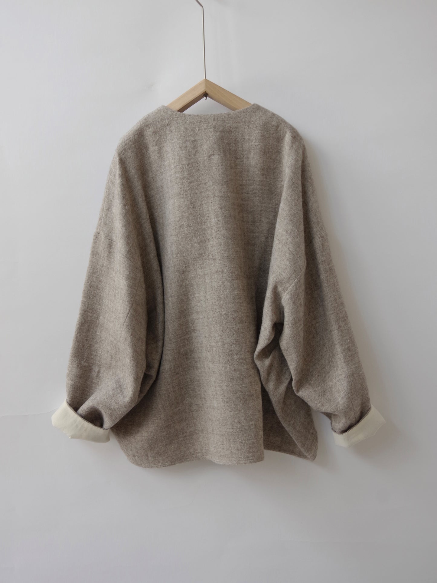 shetland wool linen smock | atelier naruse