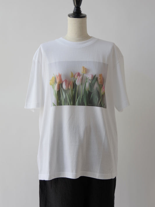 ちょっぴり大人っぽいチューリップ柄 Tシャツ | potandtea