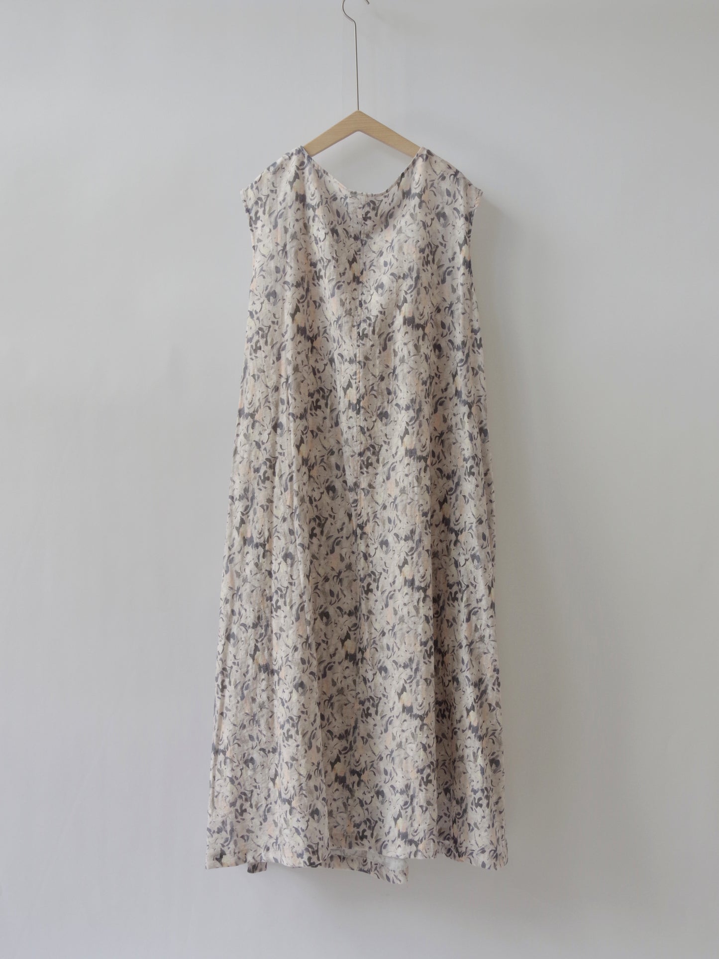 Cotton Nylon painting flower print ワンピース | yuni