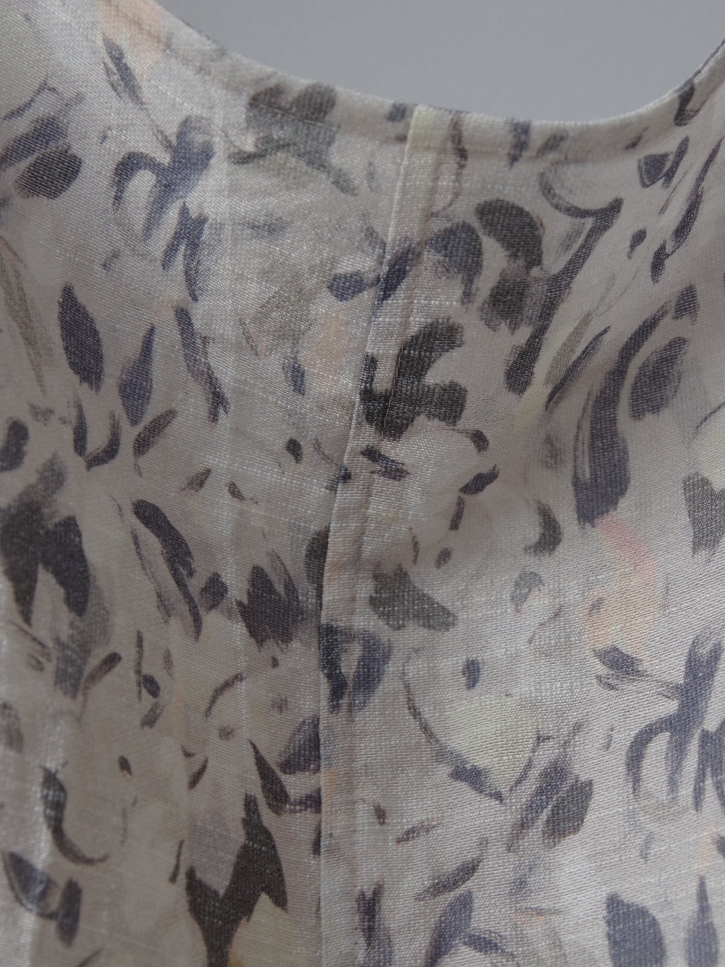 Cotton Nylon painting flower print ワンピース | yuni