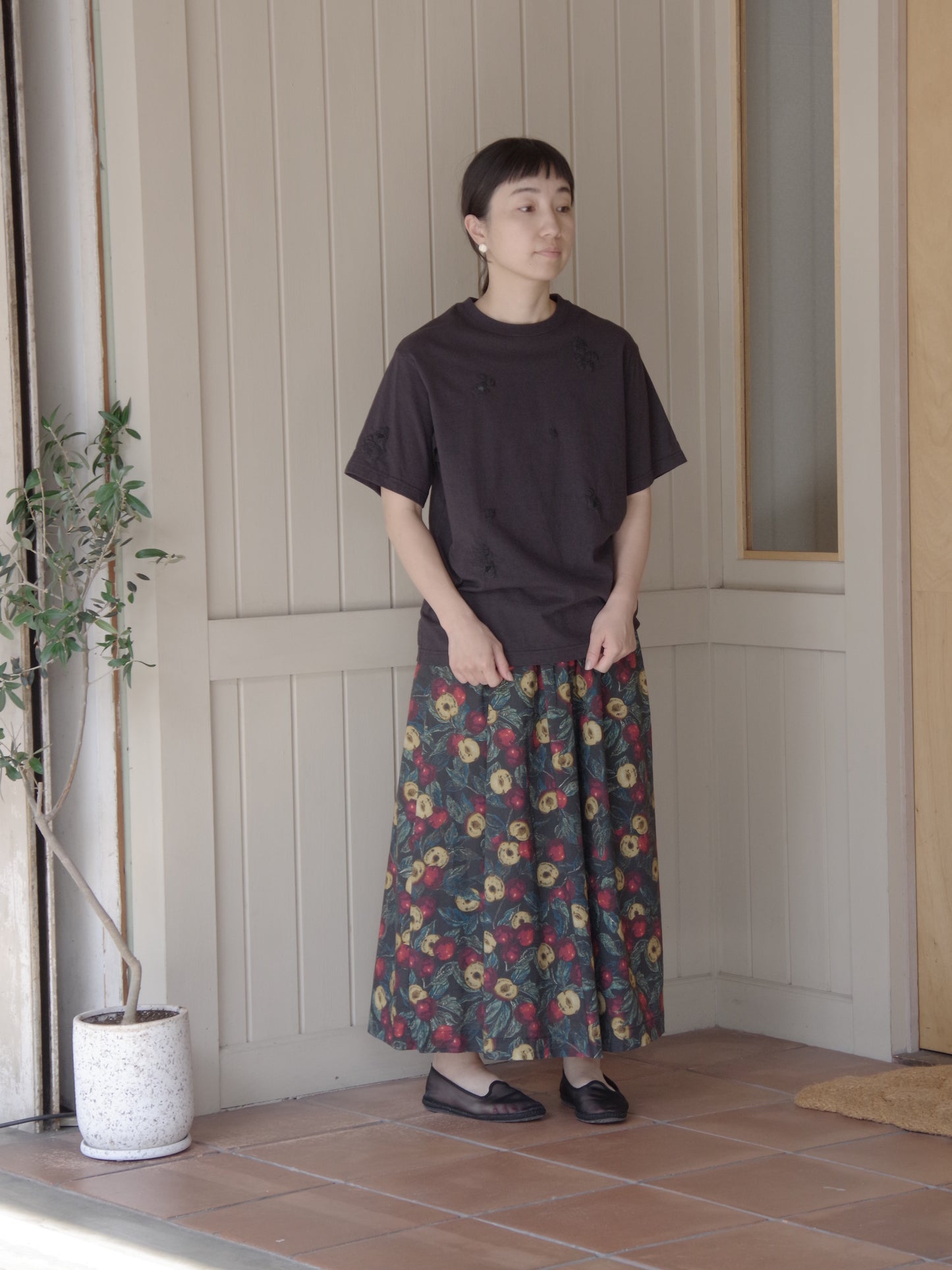 すももプリント スカート | bulle de savon