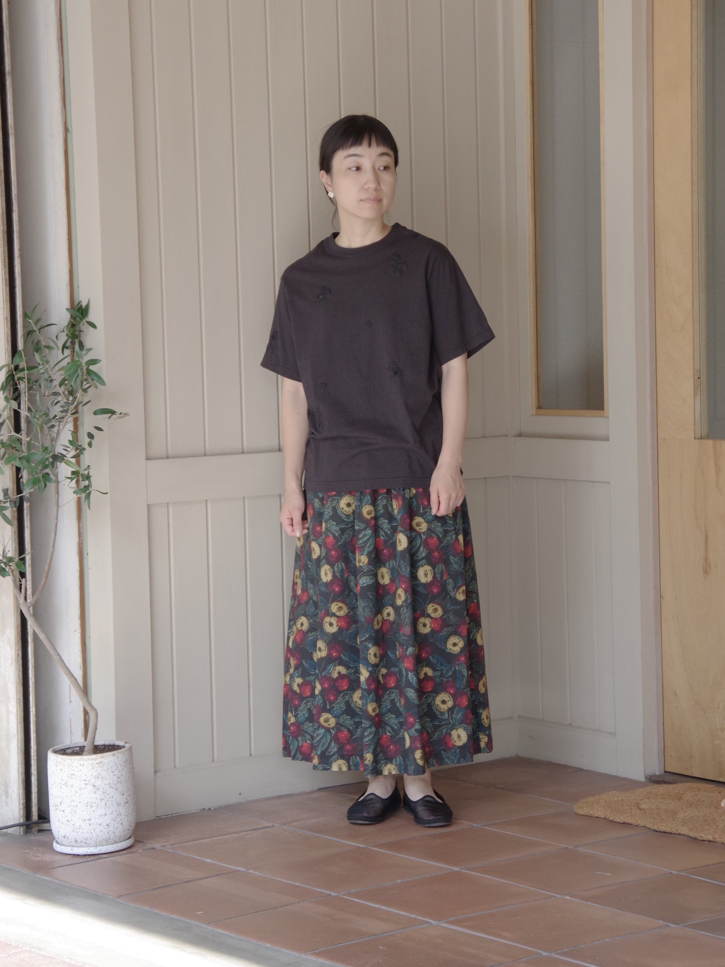 すももプリント スカート | bulle de savon