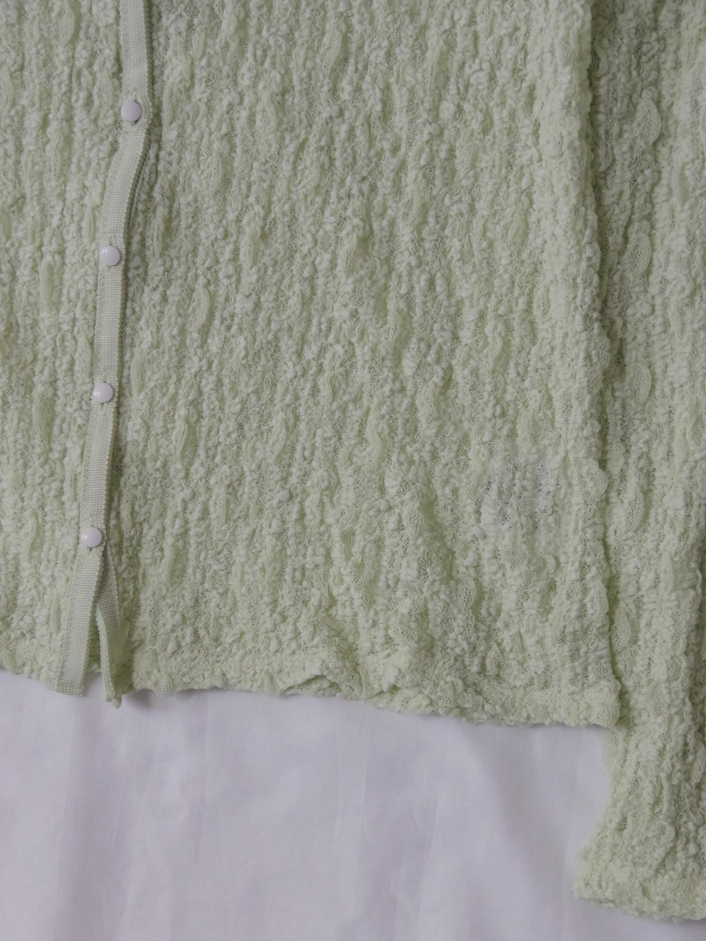 flower shirring lace カーディガン | yuni