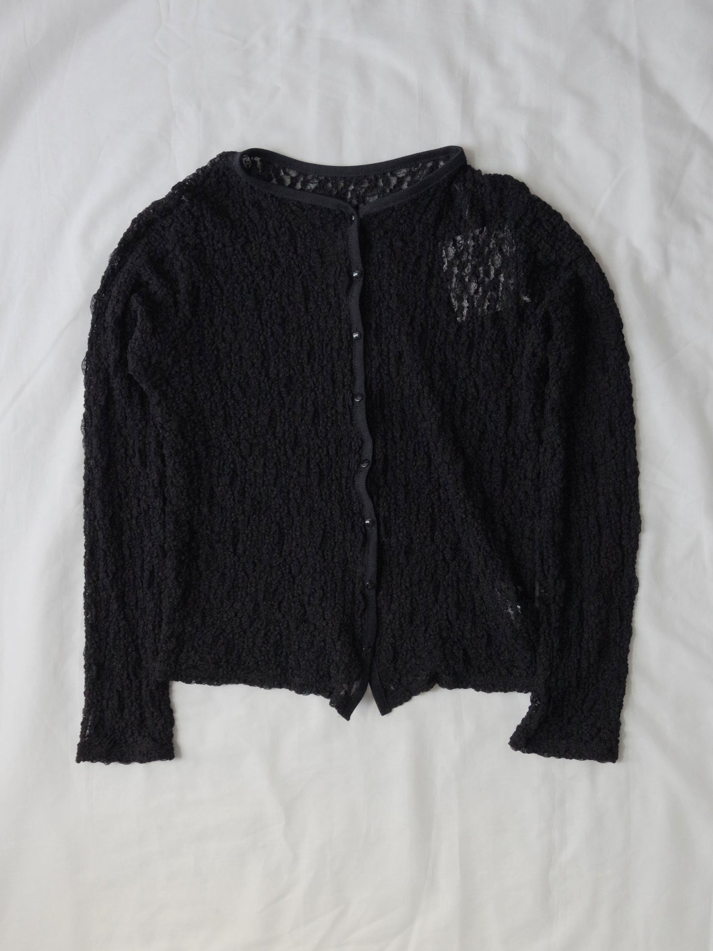 flower shirring lace カーディガン | yuni