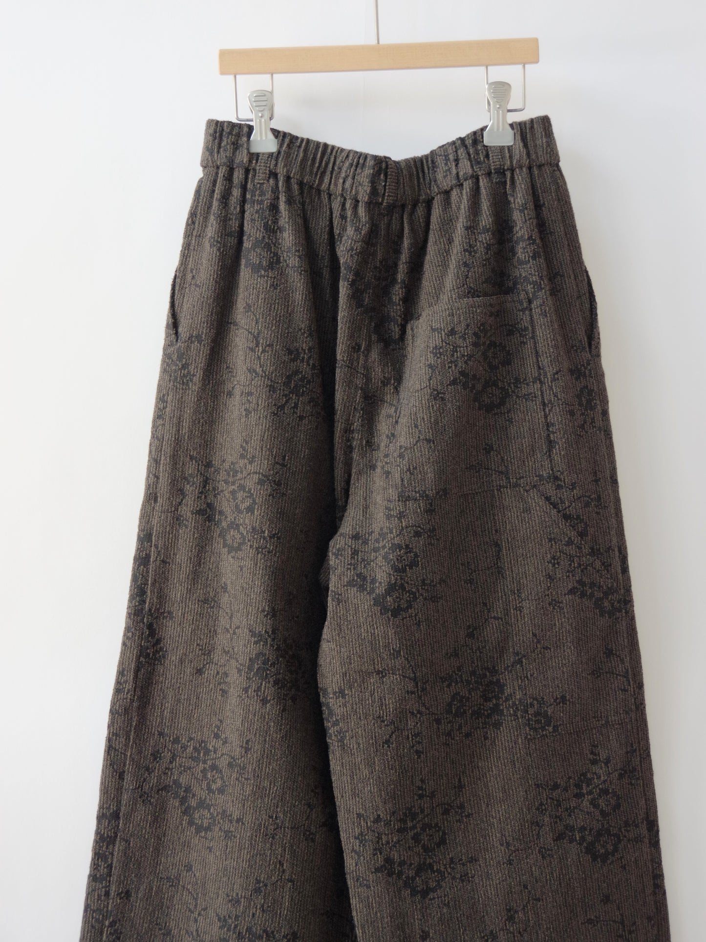 antique yarn jacquard ペインターパンツ | qiri