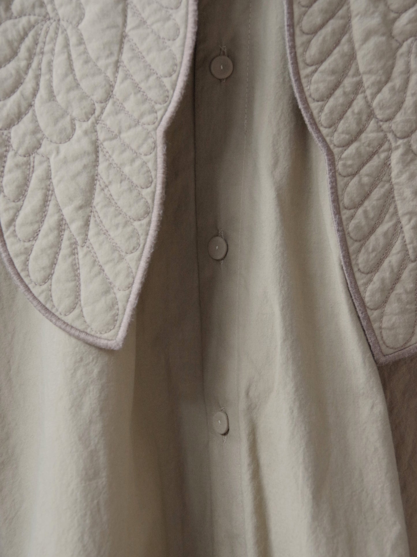 trapunto quilt collar ブラウス | qiri