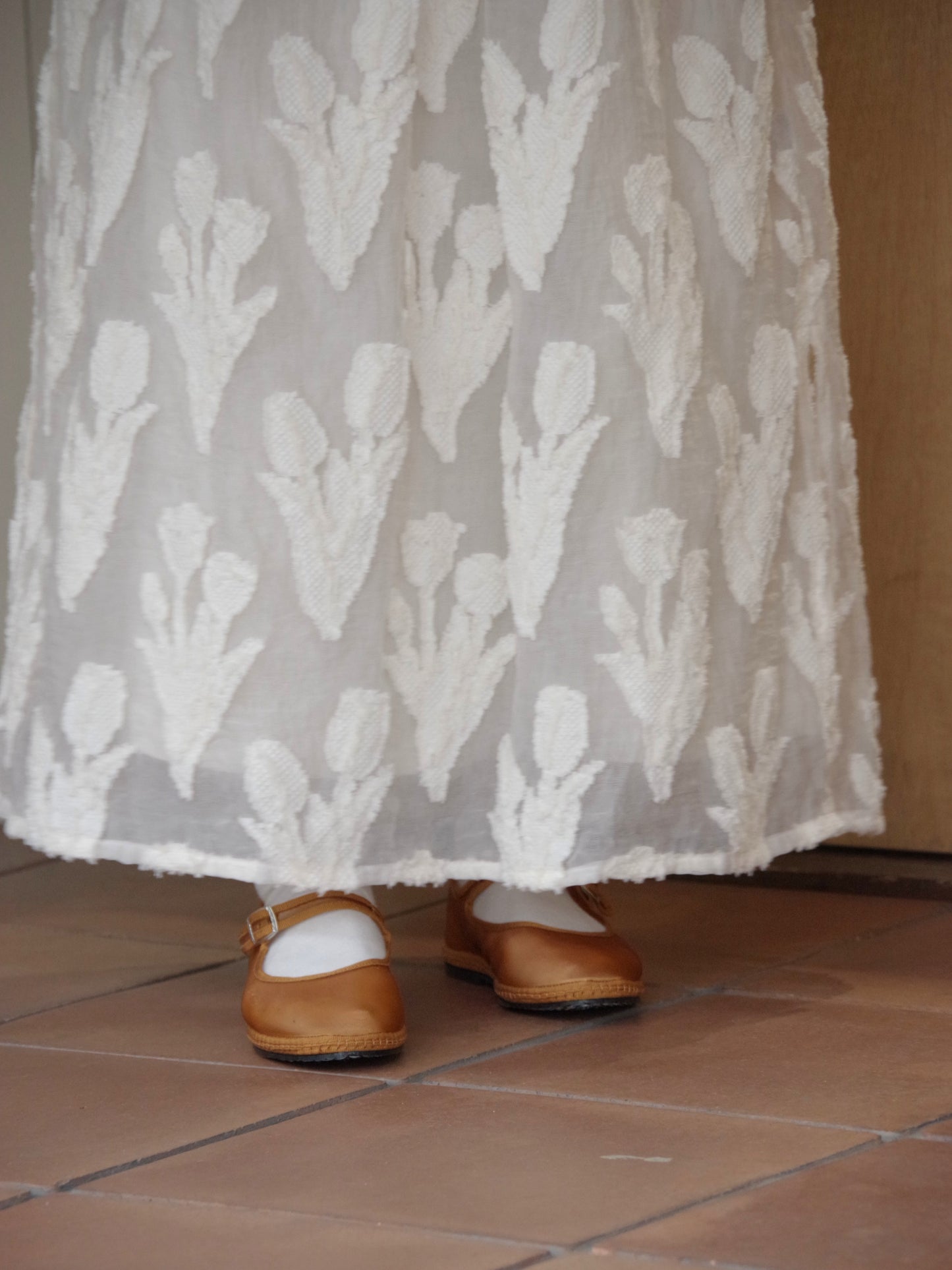 tulip lace jacquard スカート  | qiri