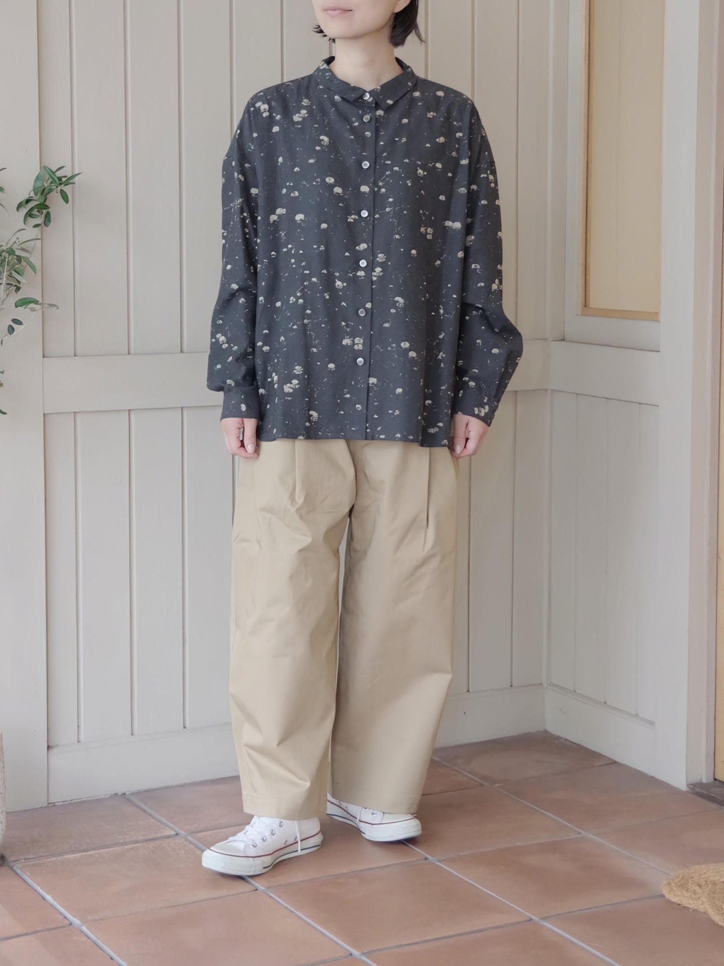 ヴィンテージチノ ワイドタックパンツ | atelier naruse