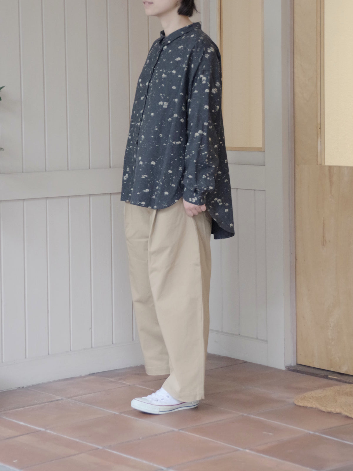 ヴィンテージチノ ワイドタックパンツ | atelier naruse