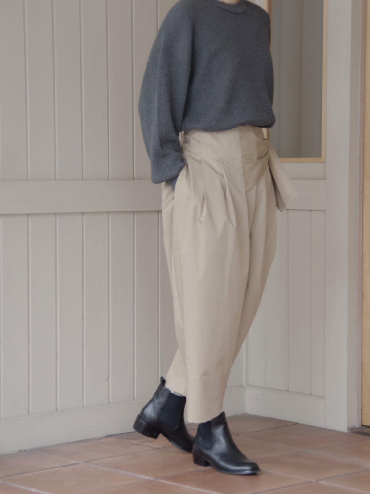 コットンポリエステル リボンパンツ | sisisi