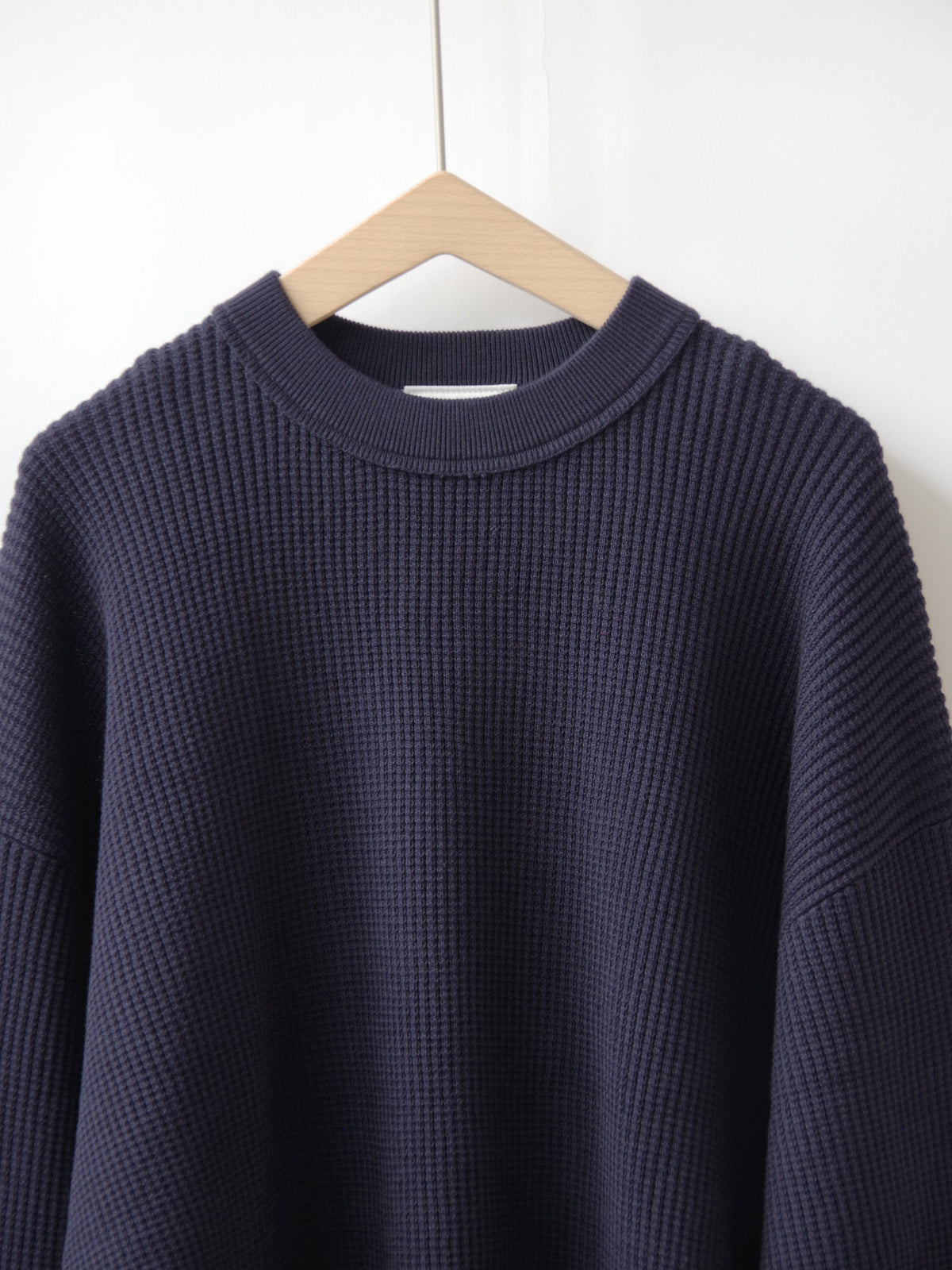 Cotton waffle long sleeves プルオーバー | yuni