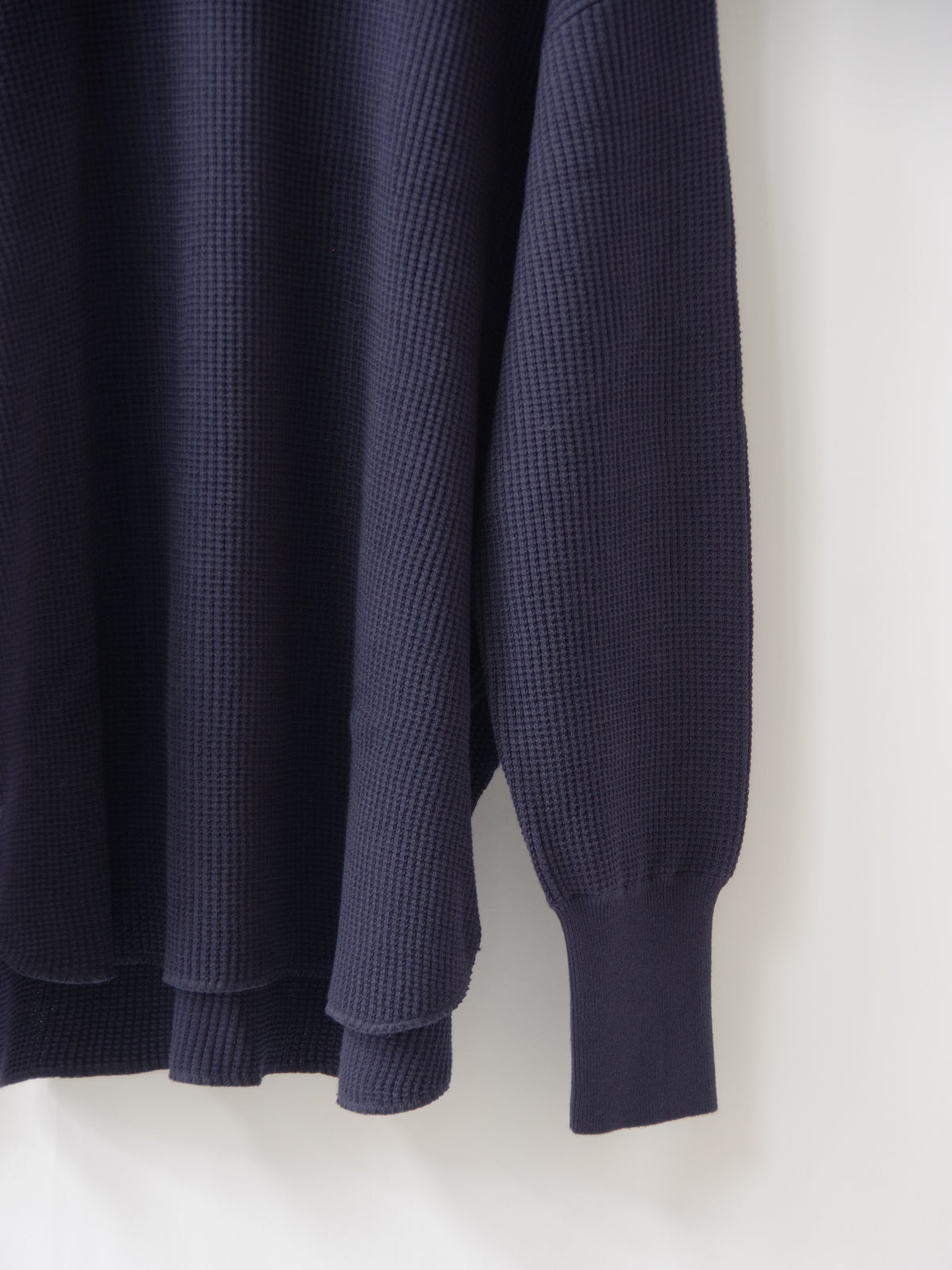 Cotton waffle long sleeves プルオーバー | yuni