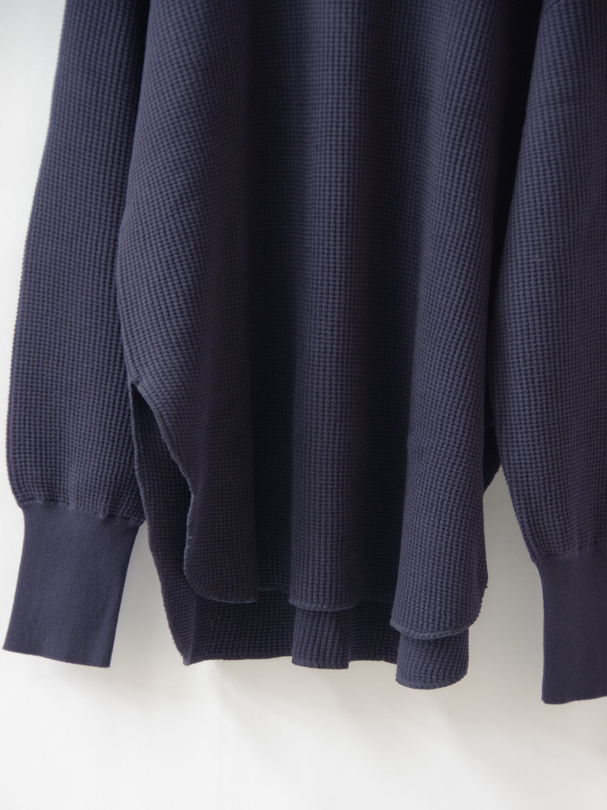 Cotton waffle long sleeves プルオーバー | yuni