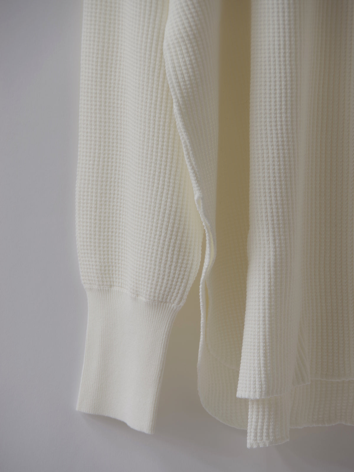 Cotton waffle long sleeves プルオーバー | yuni
