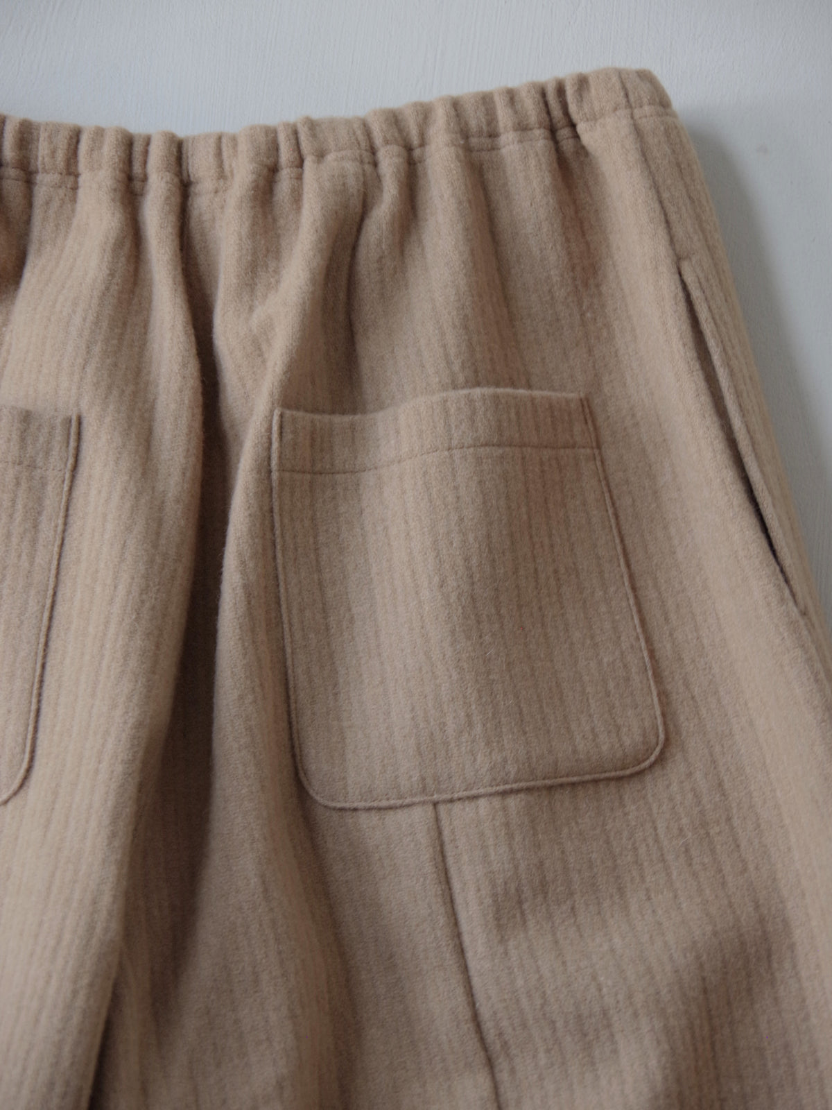 PIQUE  WOOL  CHARLIE PANTS | Gauze