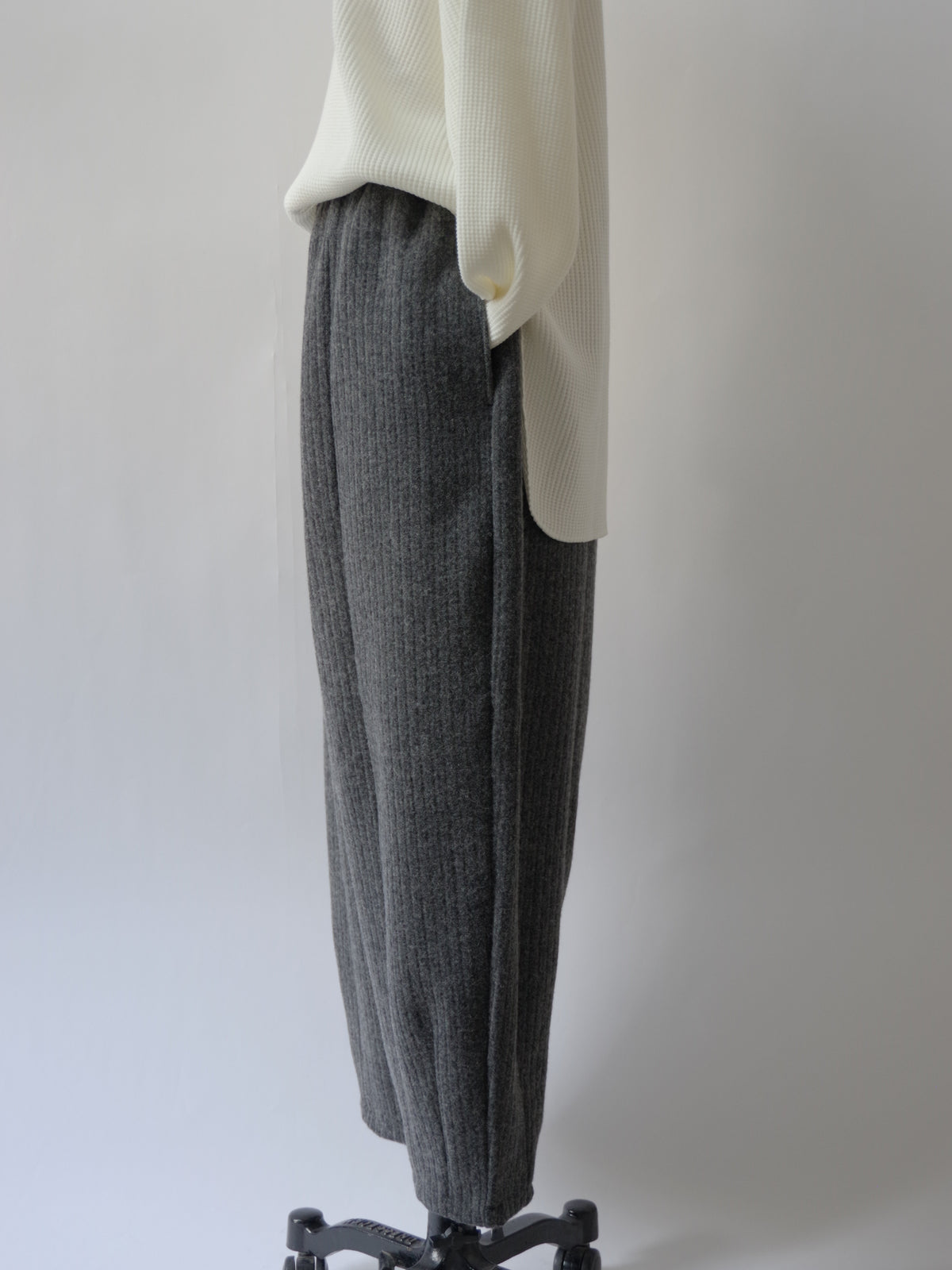 PIQUE  WOOL  CHARLIE PANTS | Gauze