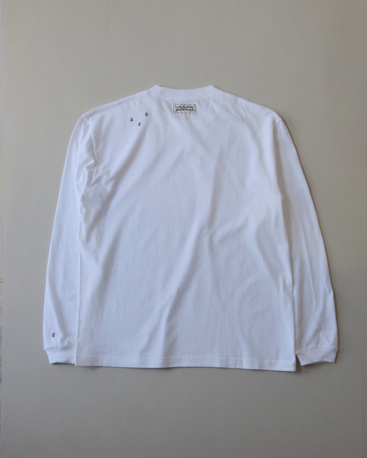 【予約商品】おんど 5th Limited Item  小花の刺繍長袖Tシャツ | pot and tea