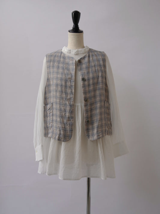 MARE CHECK vest  | figlondon