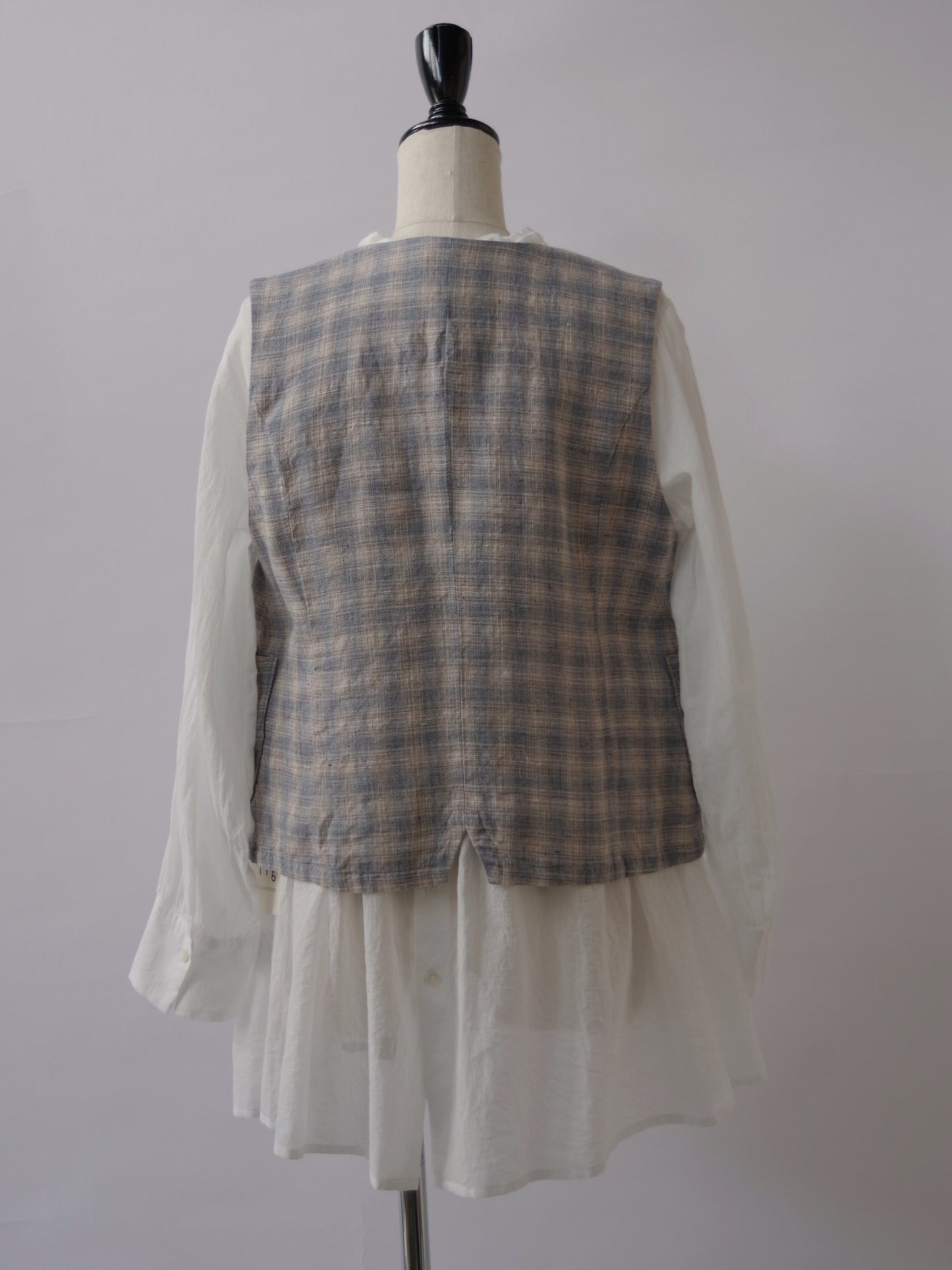 MARE CHECK vest  | figlondon