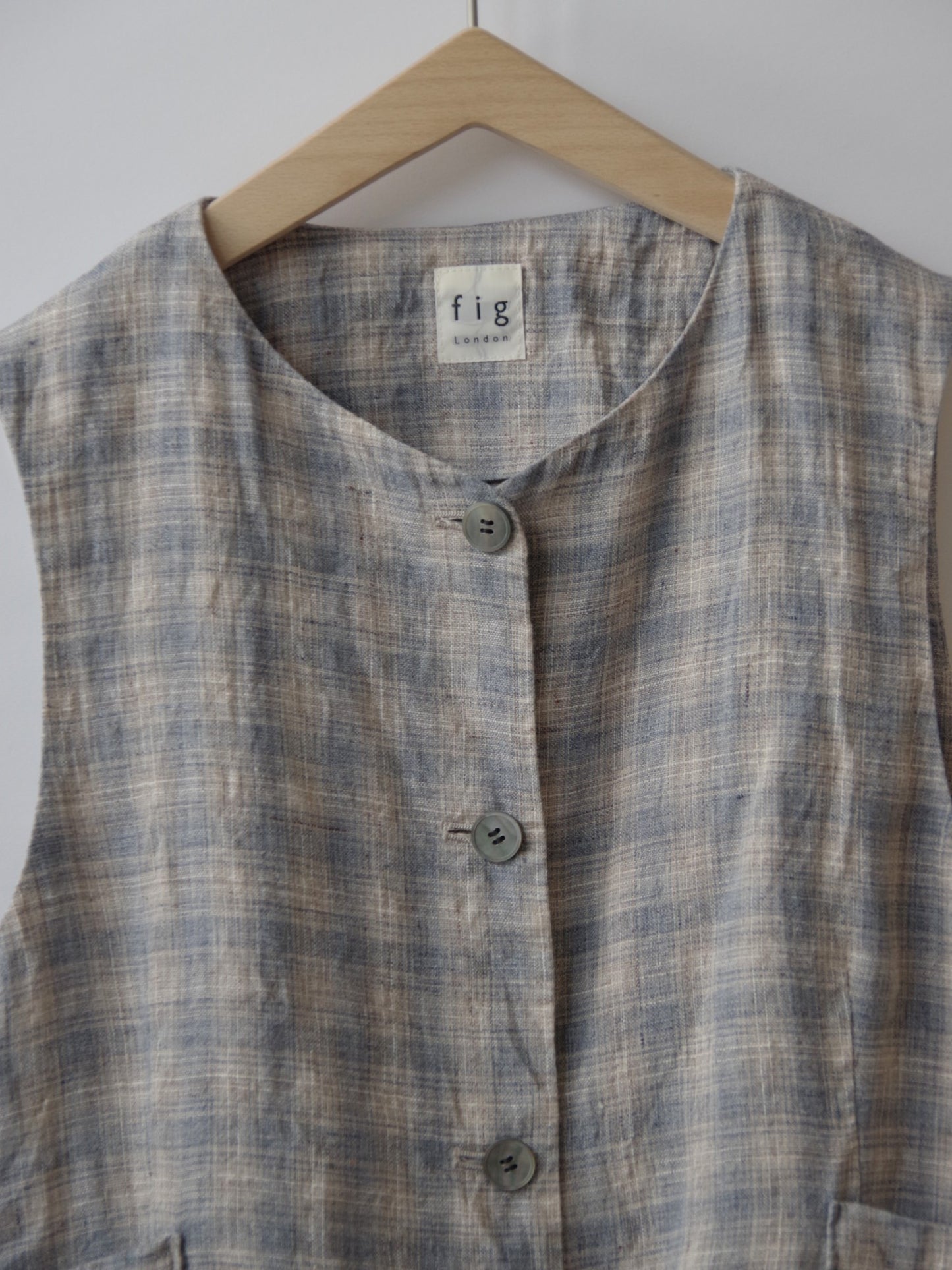 MARE CHECK vest  | figlondon