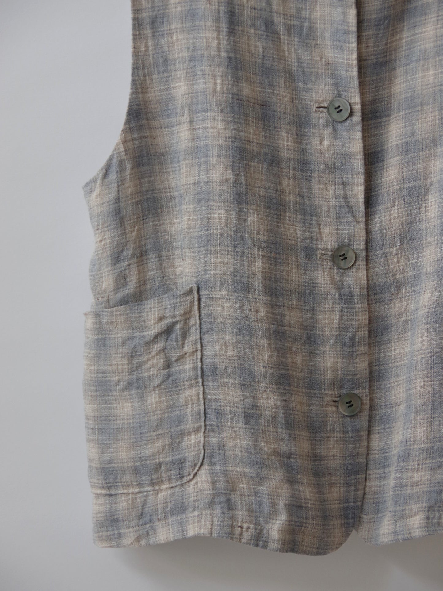 MARE CHECK vest  | figlondon