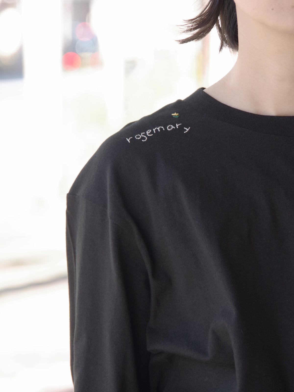 【予約商品】おんど 5th Limited Item  小花の刺繍長袖Tシャツ | pot and tea