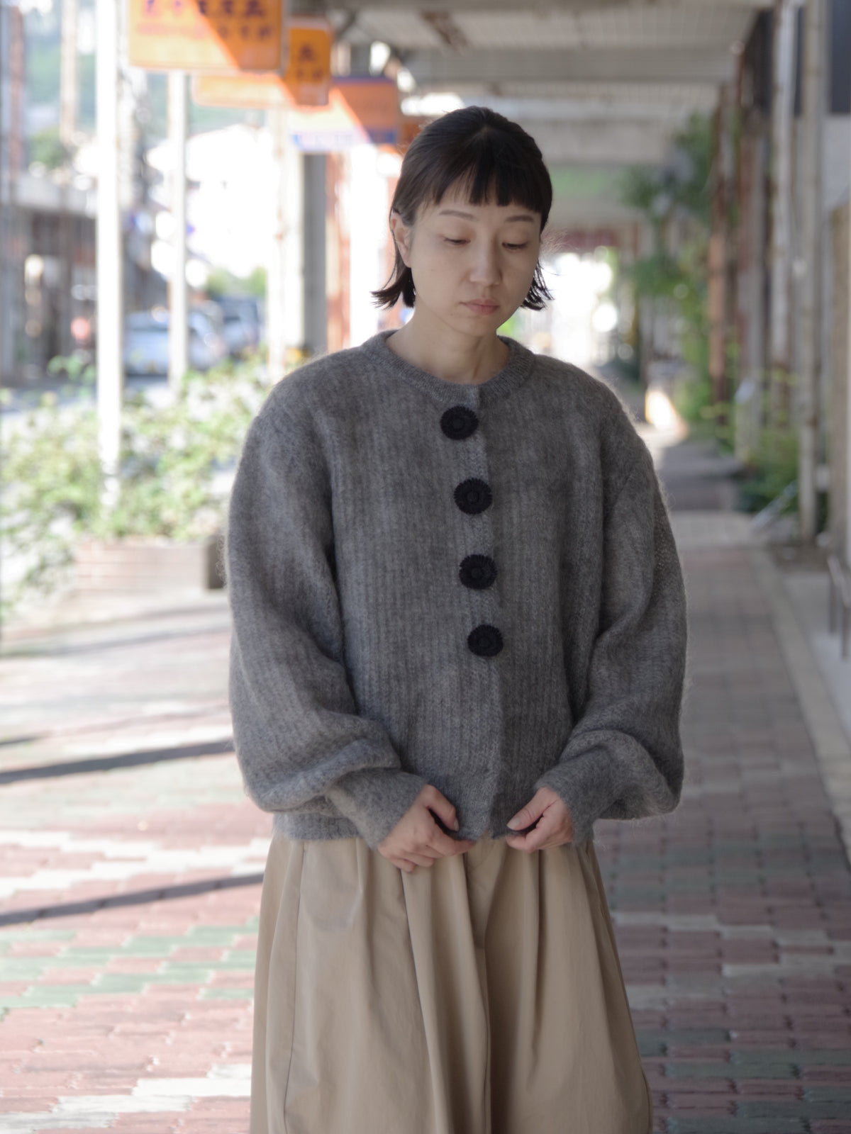 mohair cardigan | Heriter
