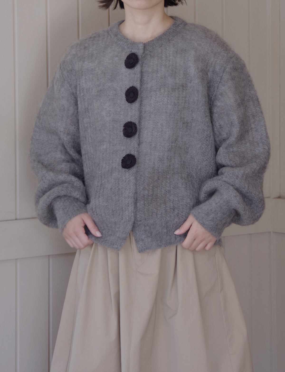 mohair cardigan | Heriter