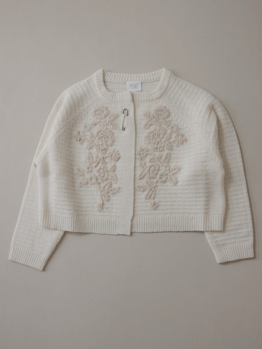 ウール / ハンド刺繍カーディガン | yuni