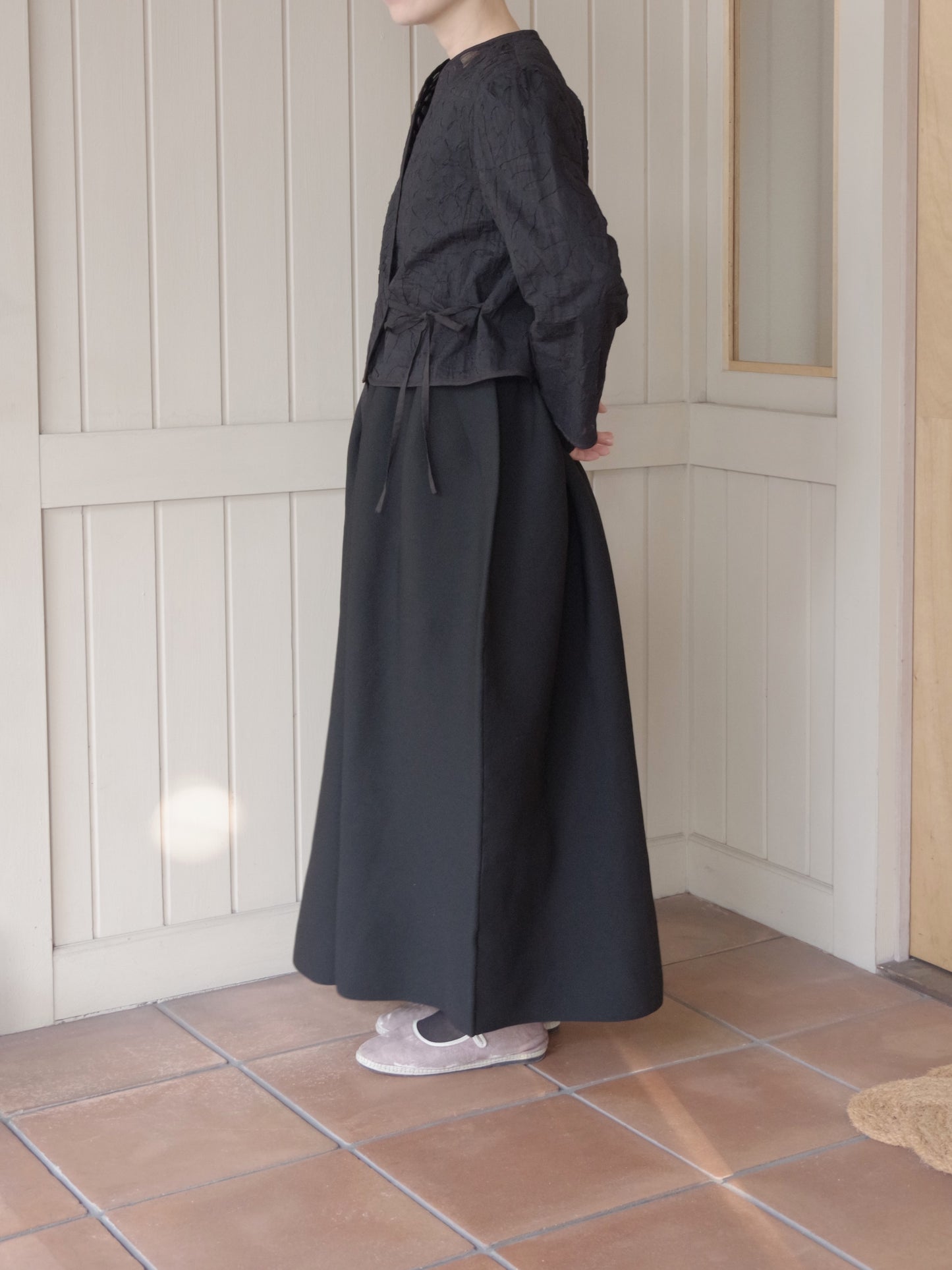 reverse applique jacket  | Heriter