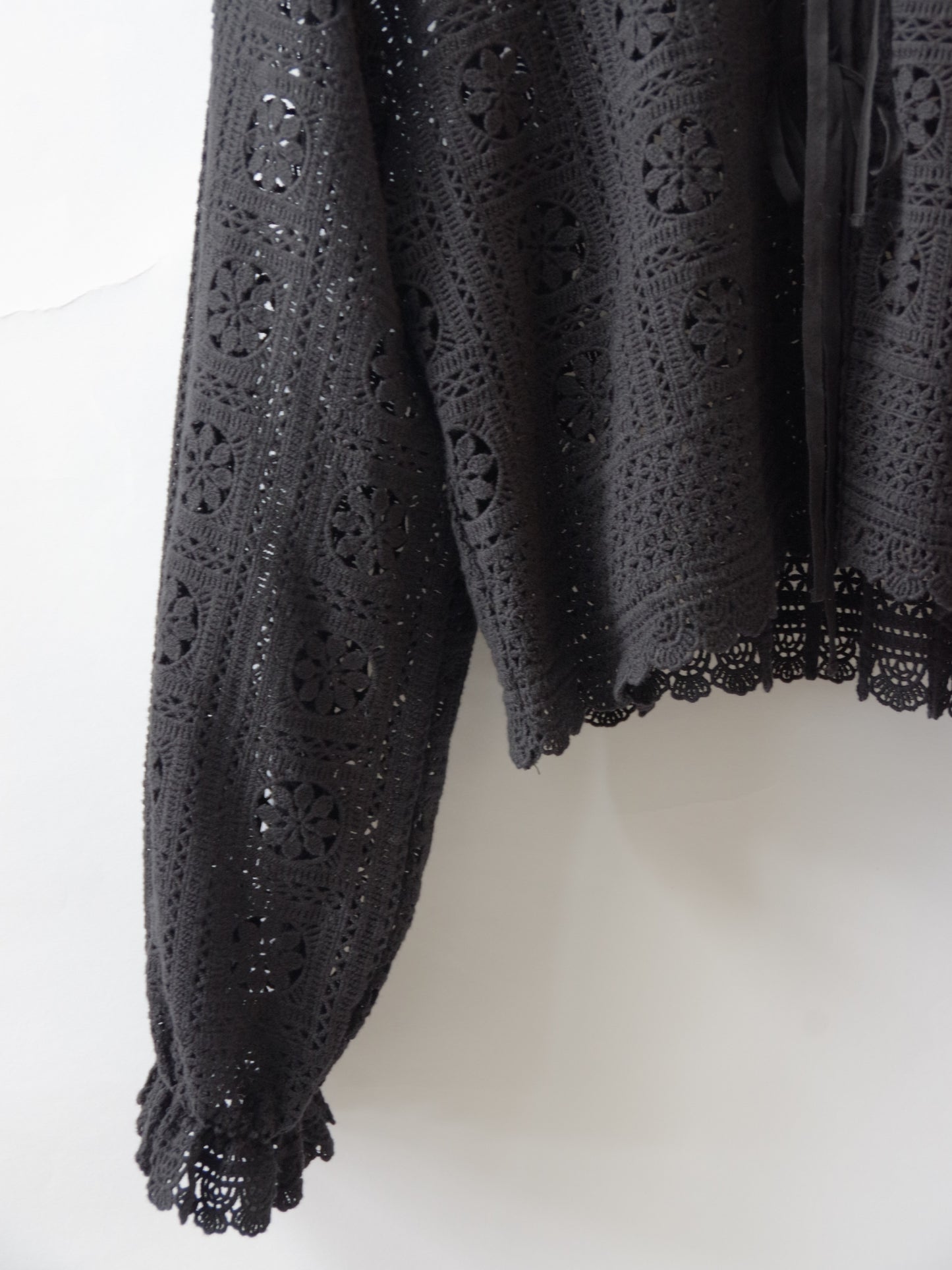 コットンレース gather sleeve haori ブラウス | yuni