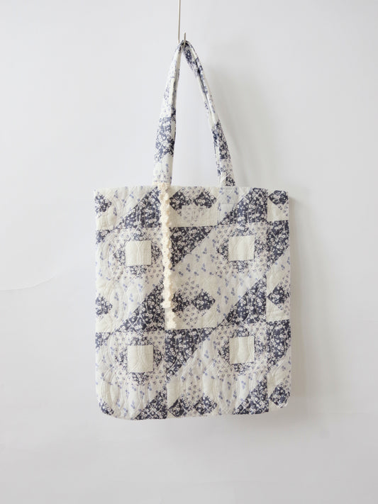 patchwork print quilting tote bag | qiri