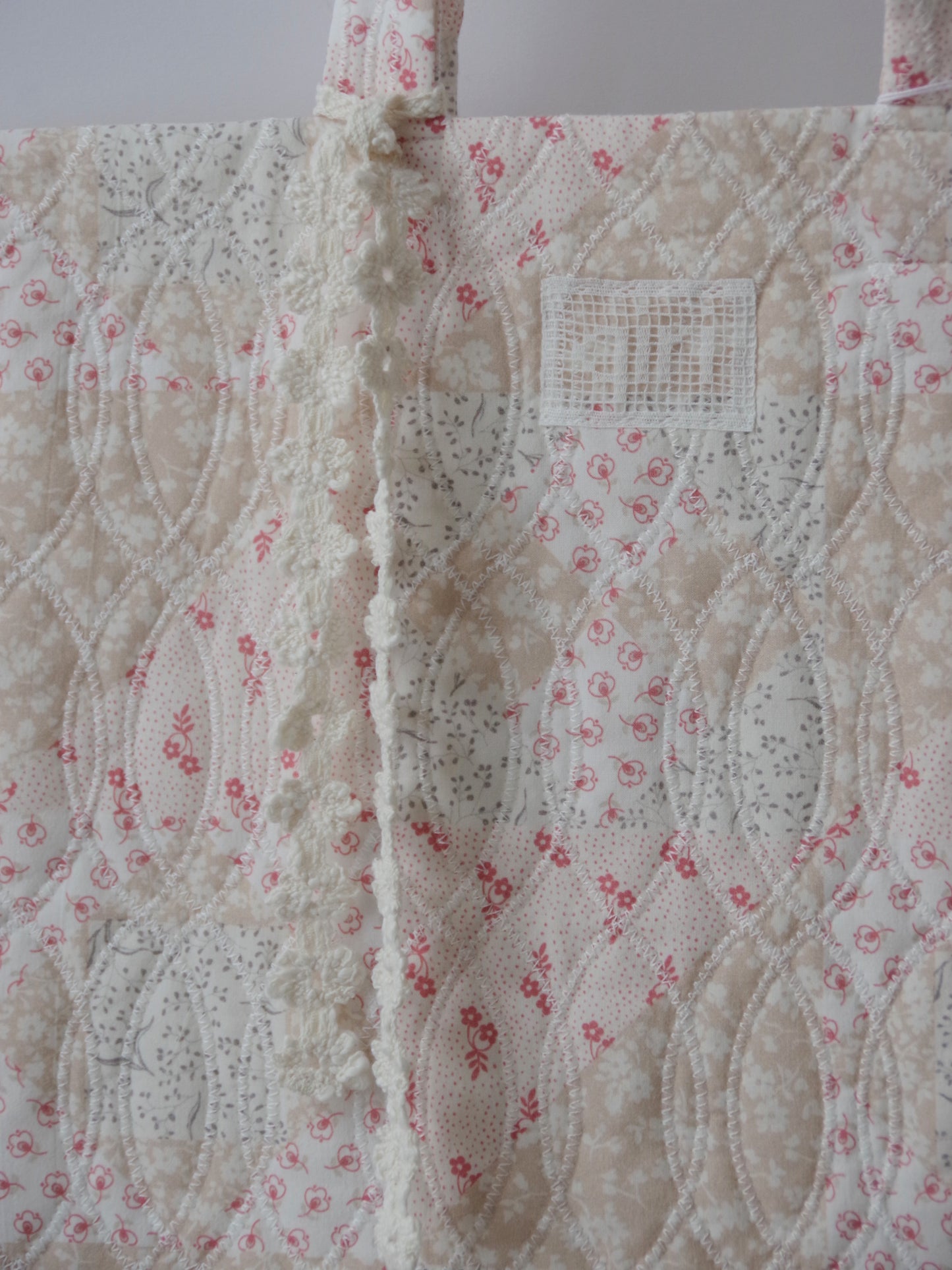 patchwork print quilting tote bag | qiri