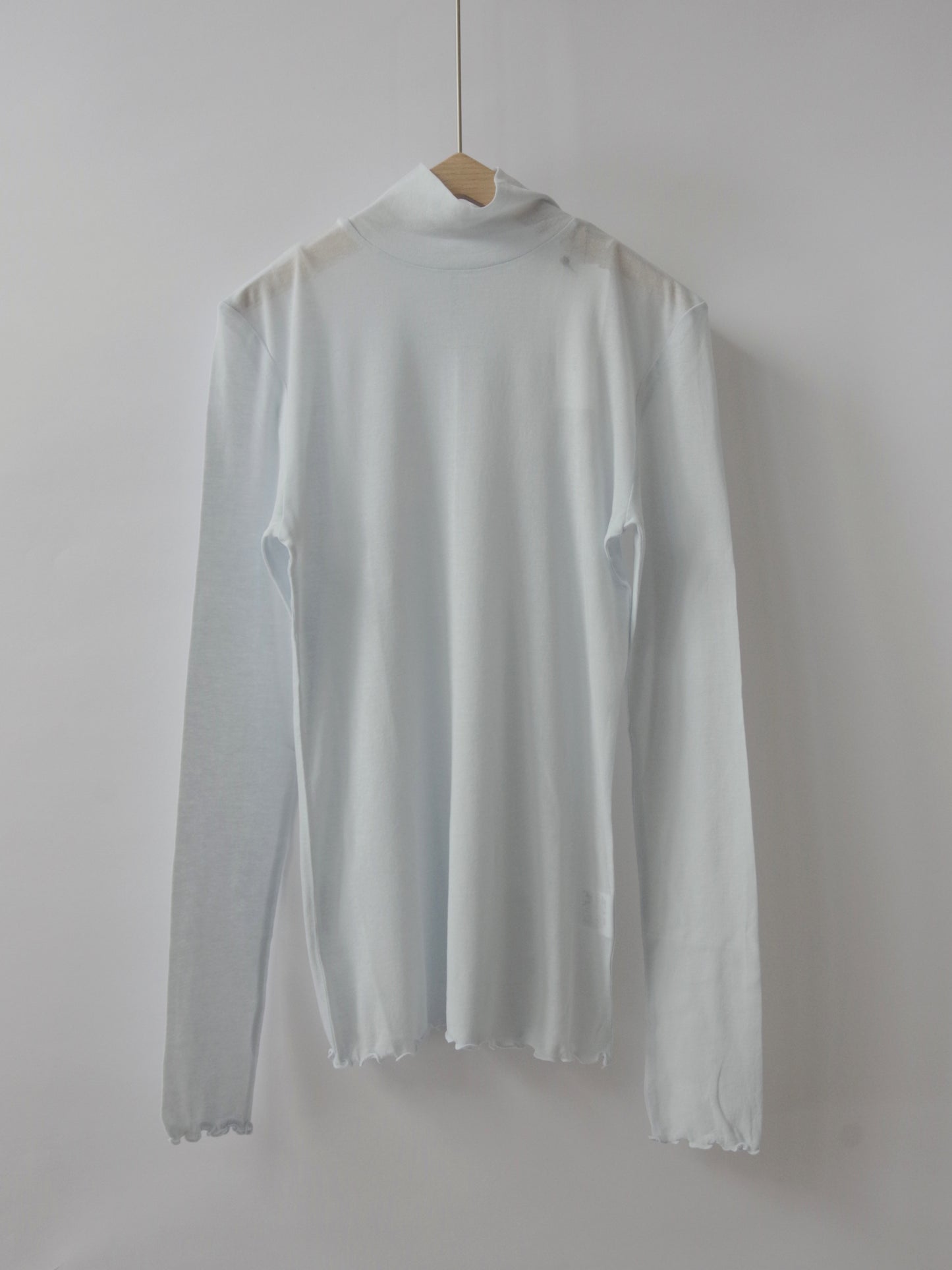 シアーハイツイストコットンハイネックプルオーバー | Hands of creation