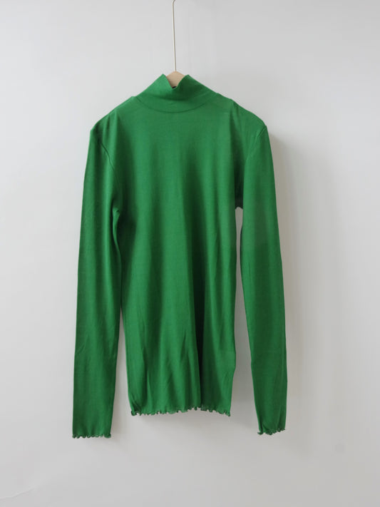 シアーハイツイストコットンハイネックプルオーバー | Hands of creation