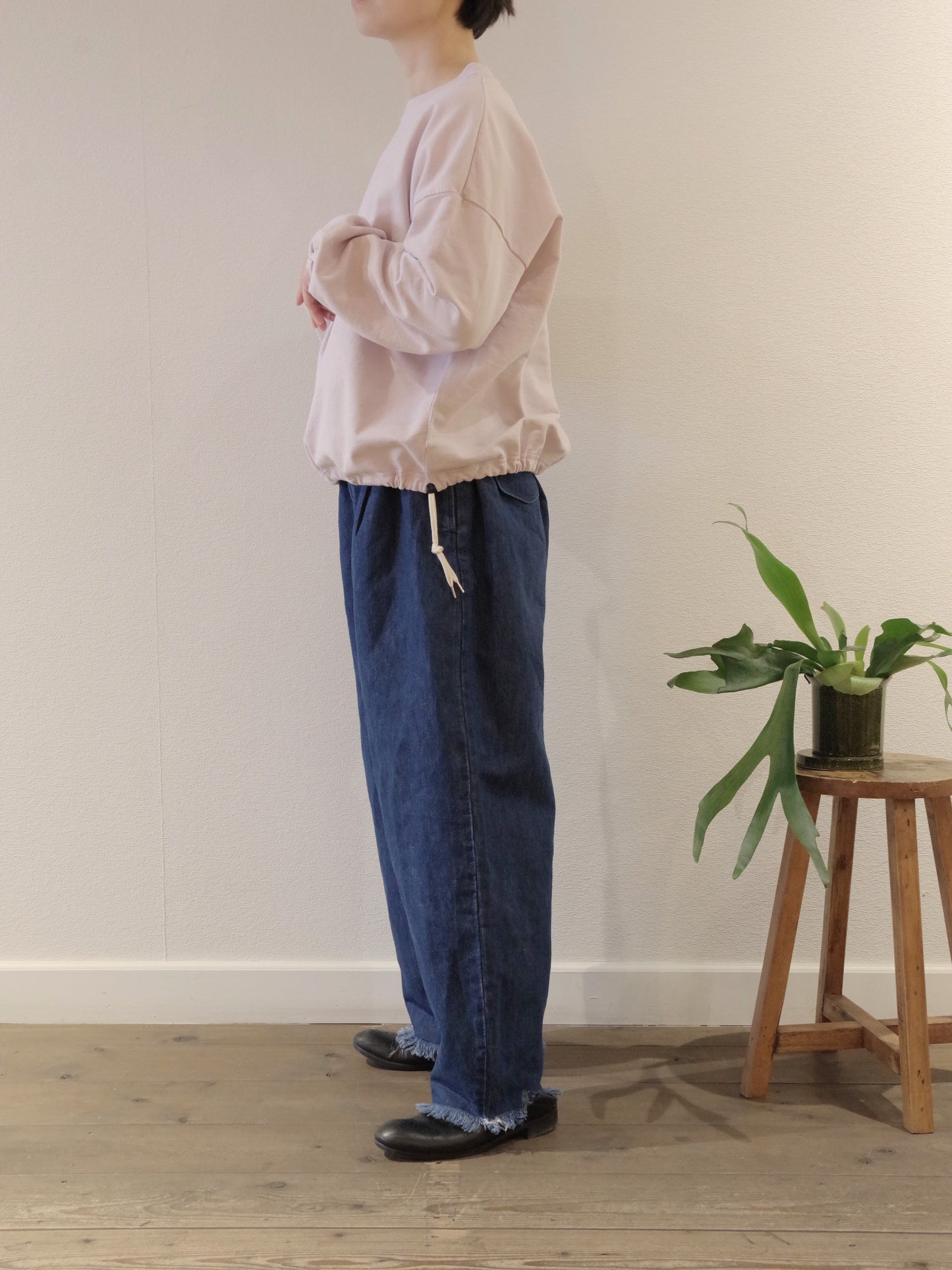 USAコットン裏毛 ブラウジングヘムプルオーバー | Hands of creation