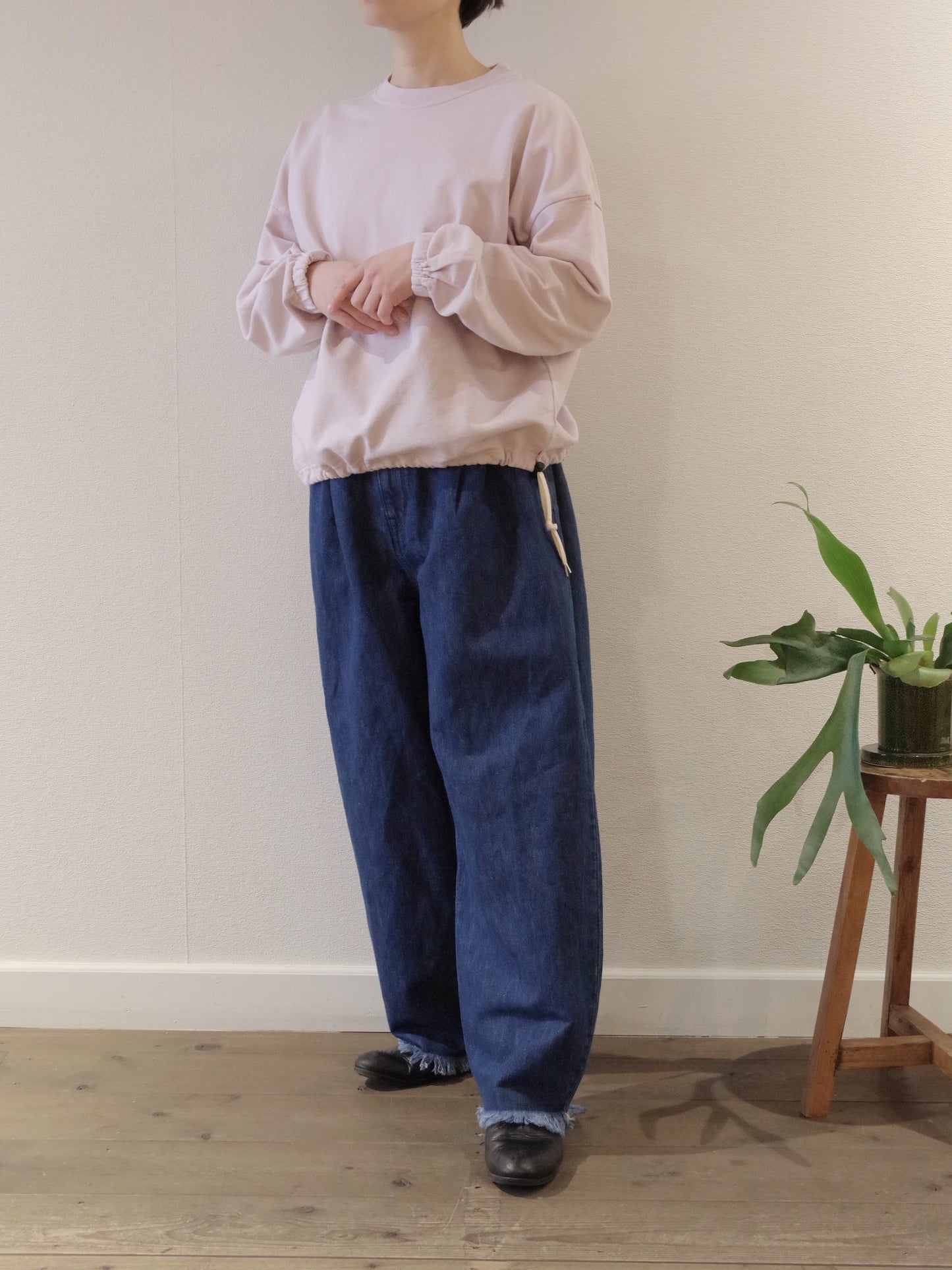 USAコットン裏毛 ブラウジングヘムプルオーバー | Hands of creation