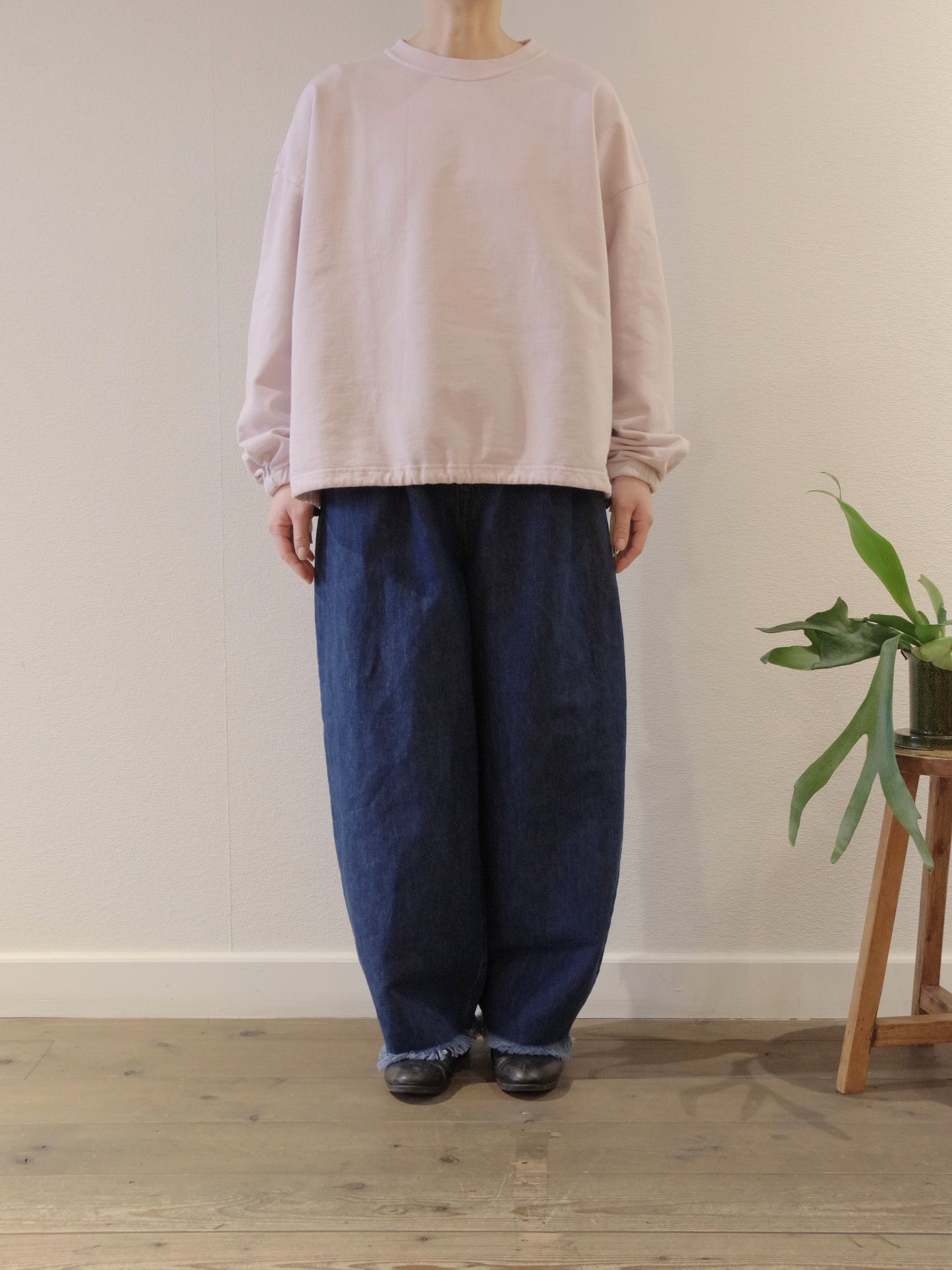 USAコットン裏毛 ブラウジングヘムプルオーバー | Hands of creation