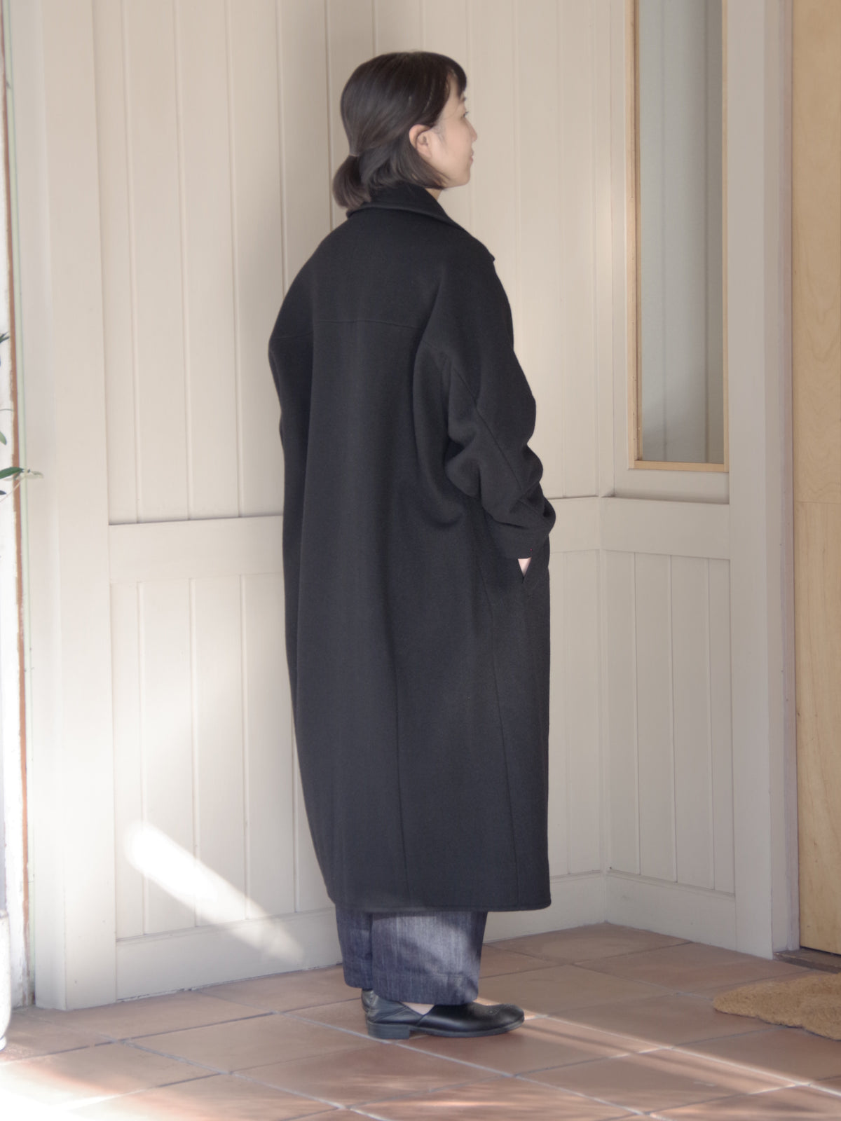 super100 Wool semi double cocoon コート | yuni