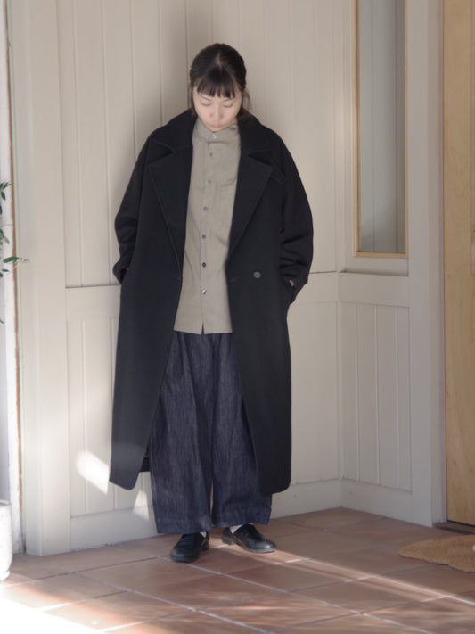 super100 Wool semi double cocoon コート | yuni